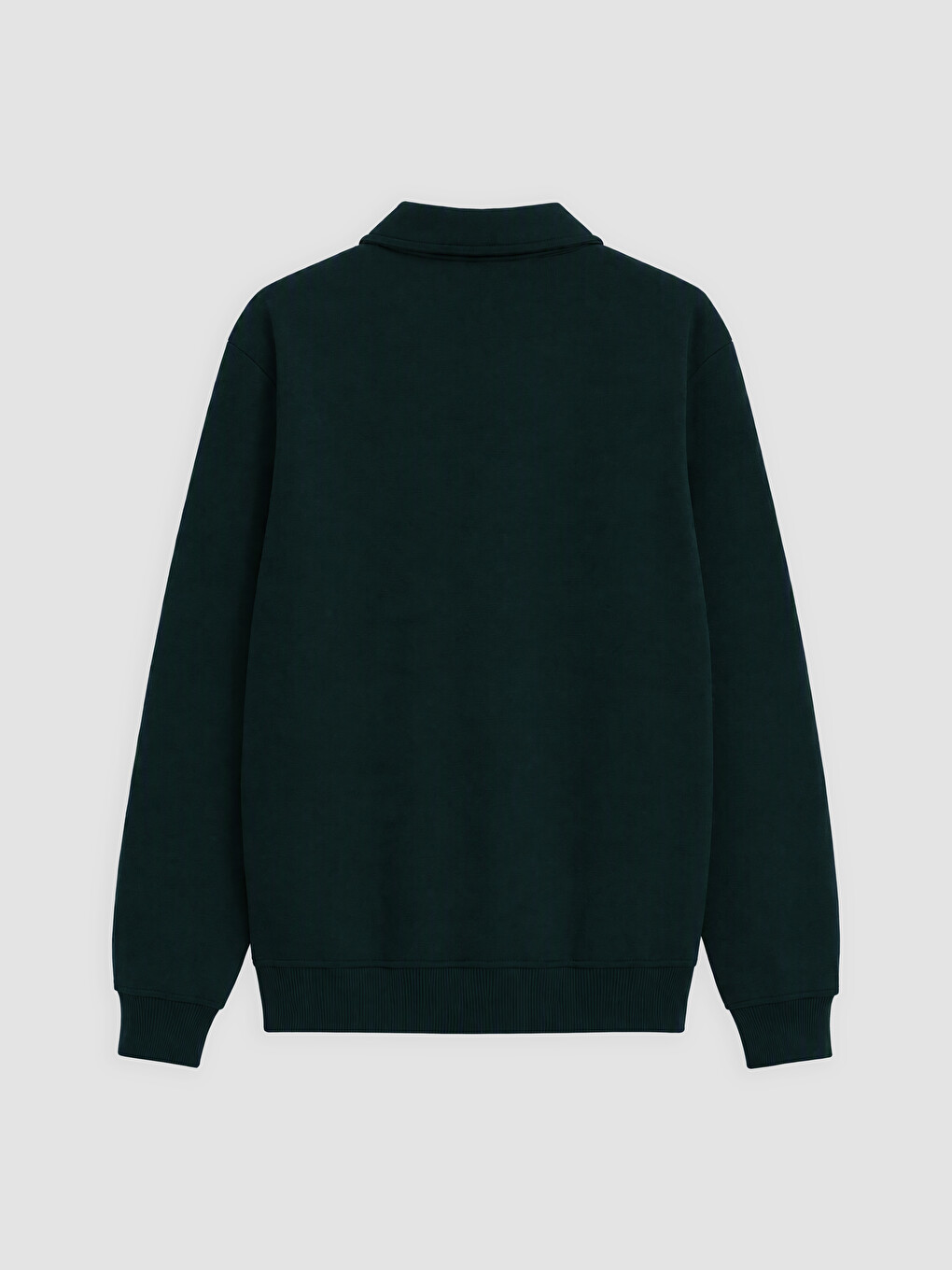 Polo Collar Men's Sweatshirt-1