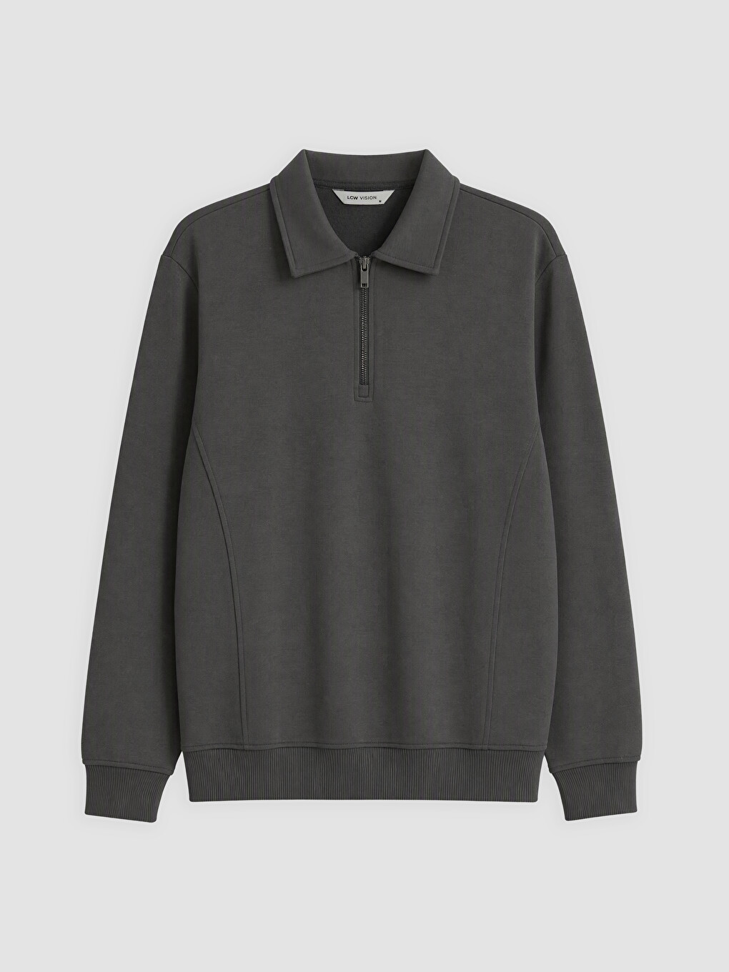 Polo Collar Men's Sweatshirt