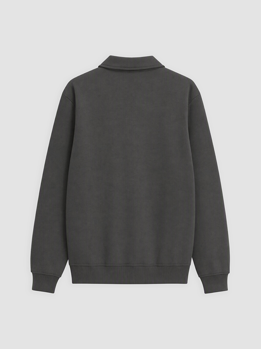 Polo Collar Men's Sweatshirt-1