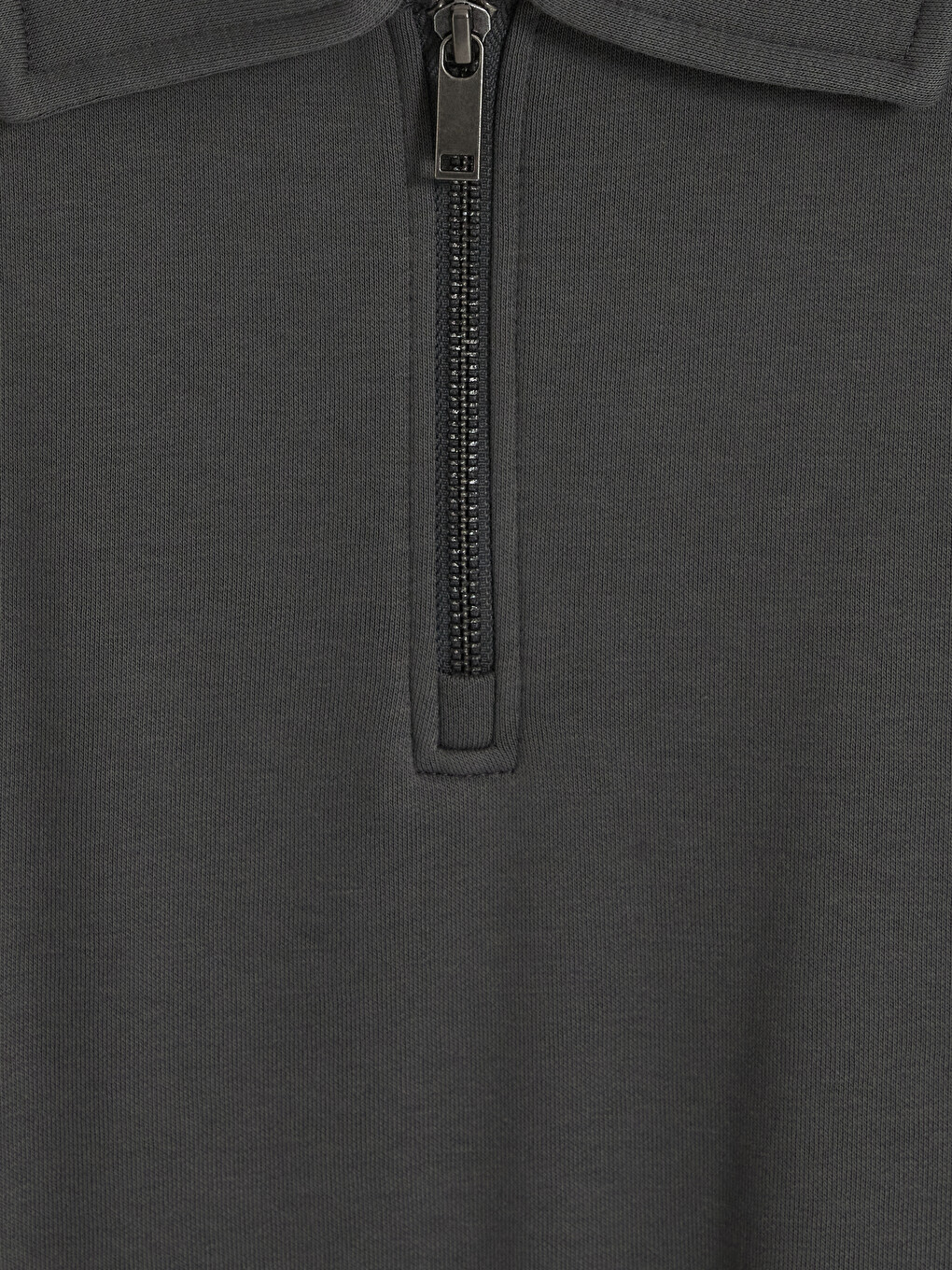 Polo Collar Men's Sweatshirt-2
