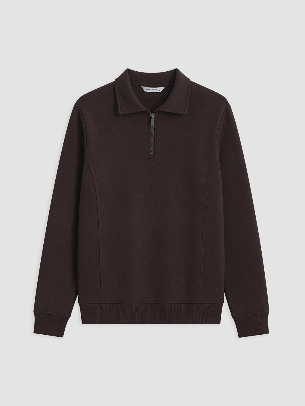 Mashkull Ngjyre Kafe Sweatshirt