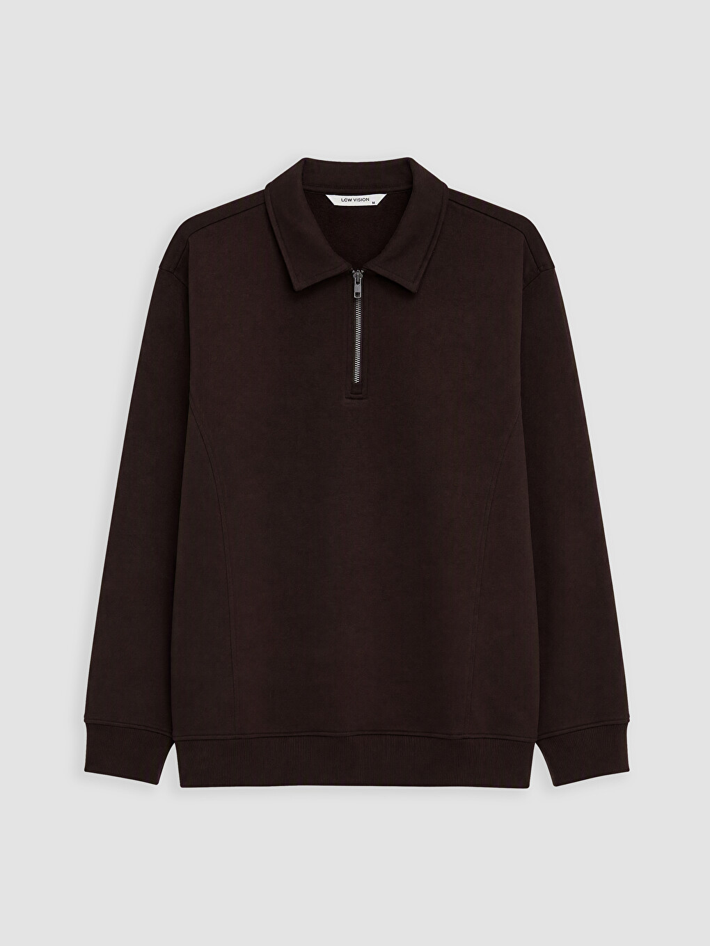 Polo Collar Men's Thick Sweatshirt-4