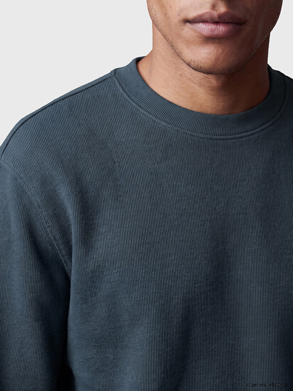 Crew Neck Men's Thick Sweatshirt-2