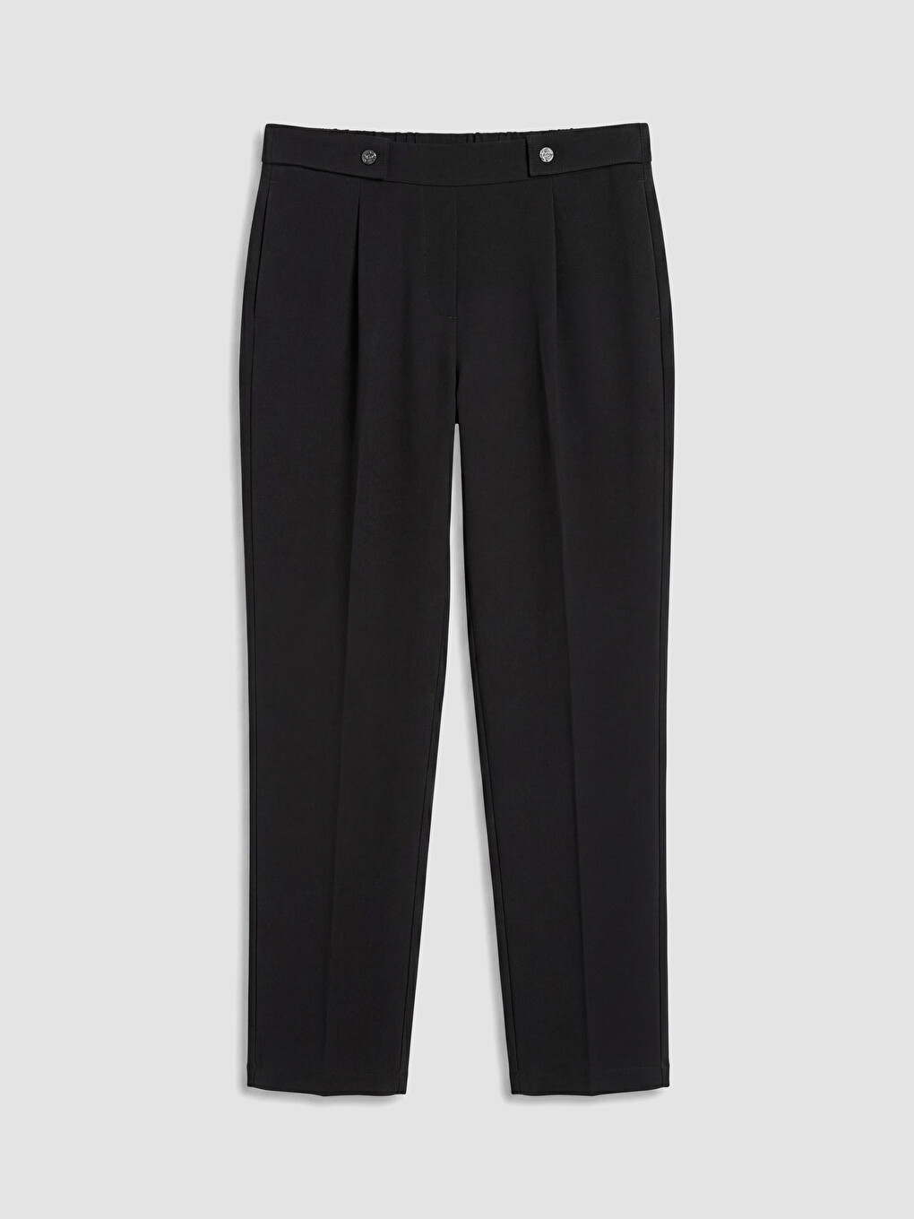Pantalons De Costume Noir Femme-4
