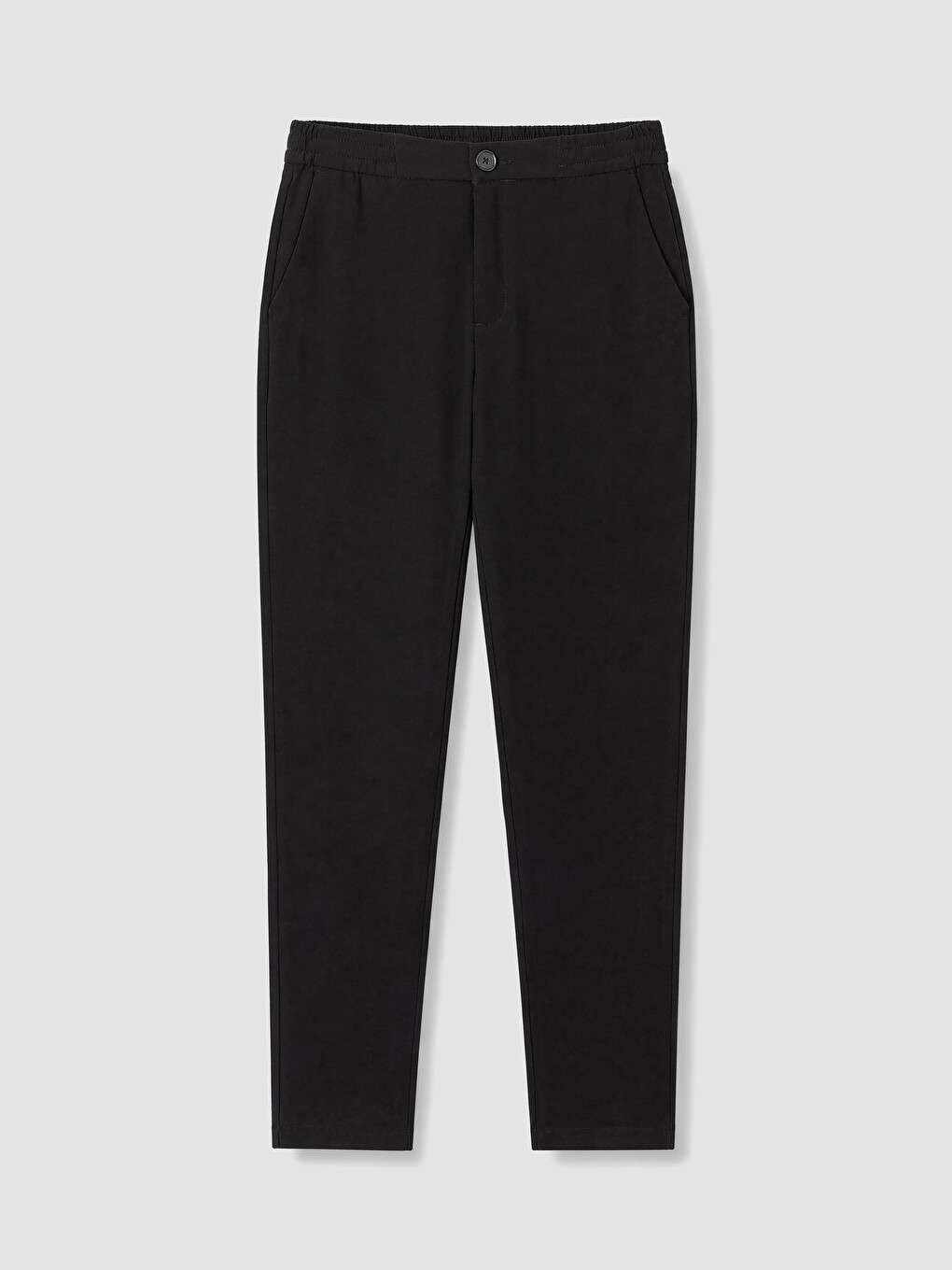 Siyah Beli Lastikli Kadın Pantolon-4