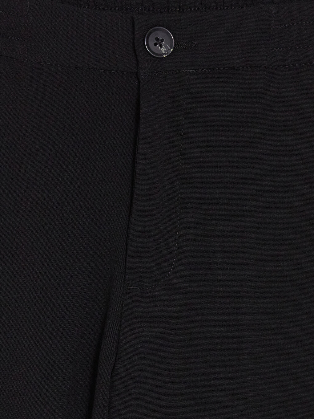 Siyah Beli Lastikli Kadın Pantolon-5