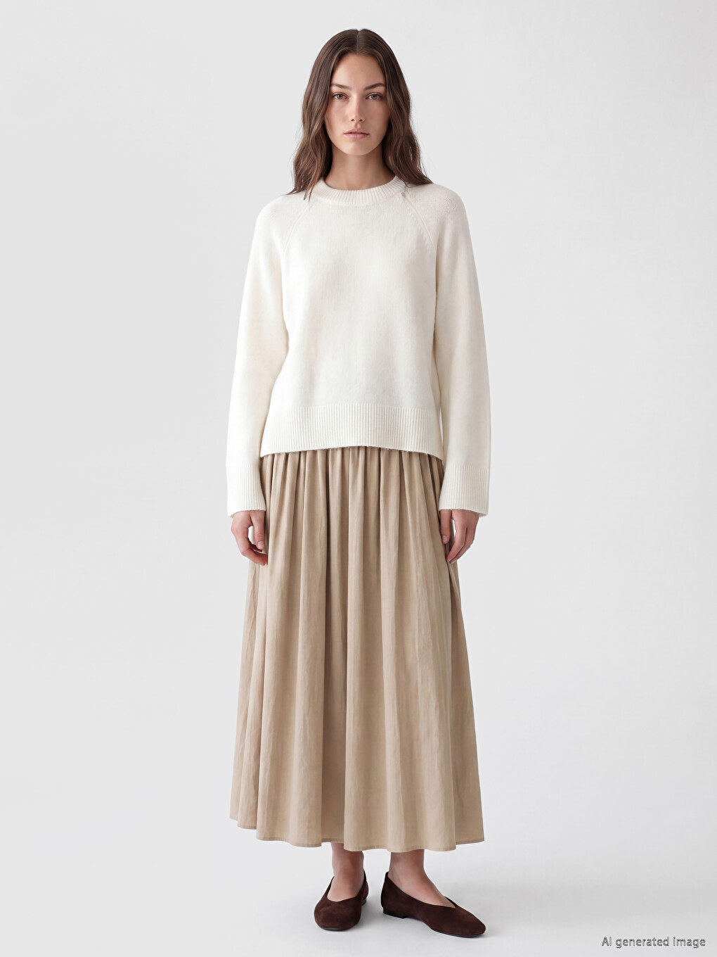 Woman Ecru Sweater-1