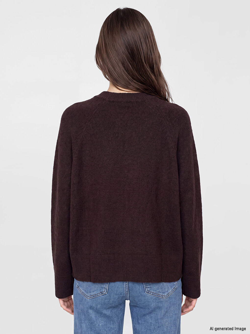 Crew Neck Women's Knitwear Sweater-3