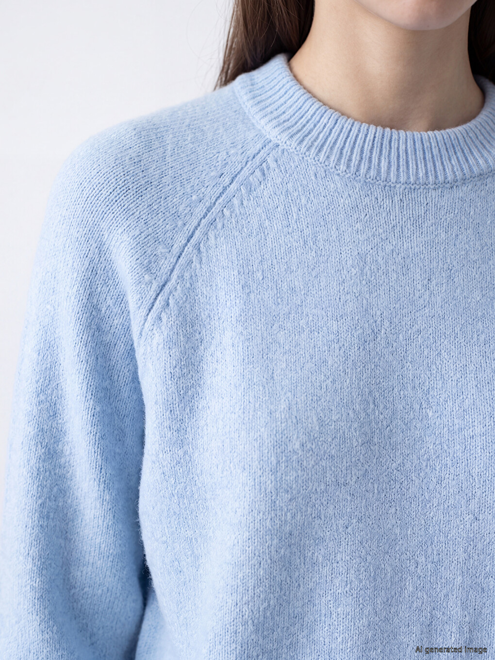 Crew Neck Women's Knitwear Sweater-2