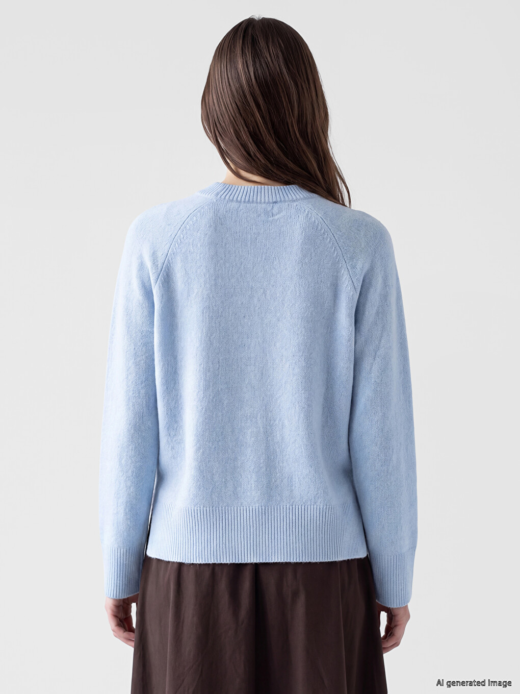 Crew Neck Women's Knitwear Sweater-3