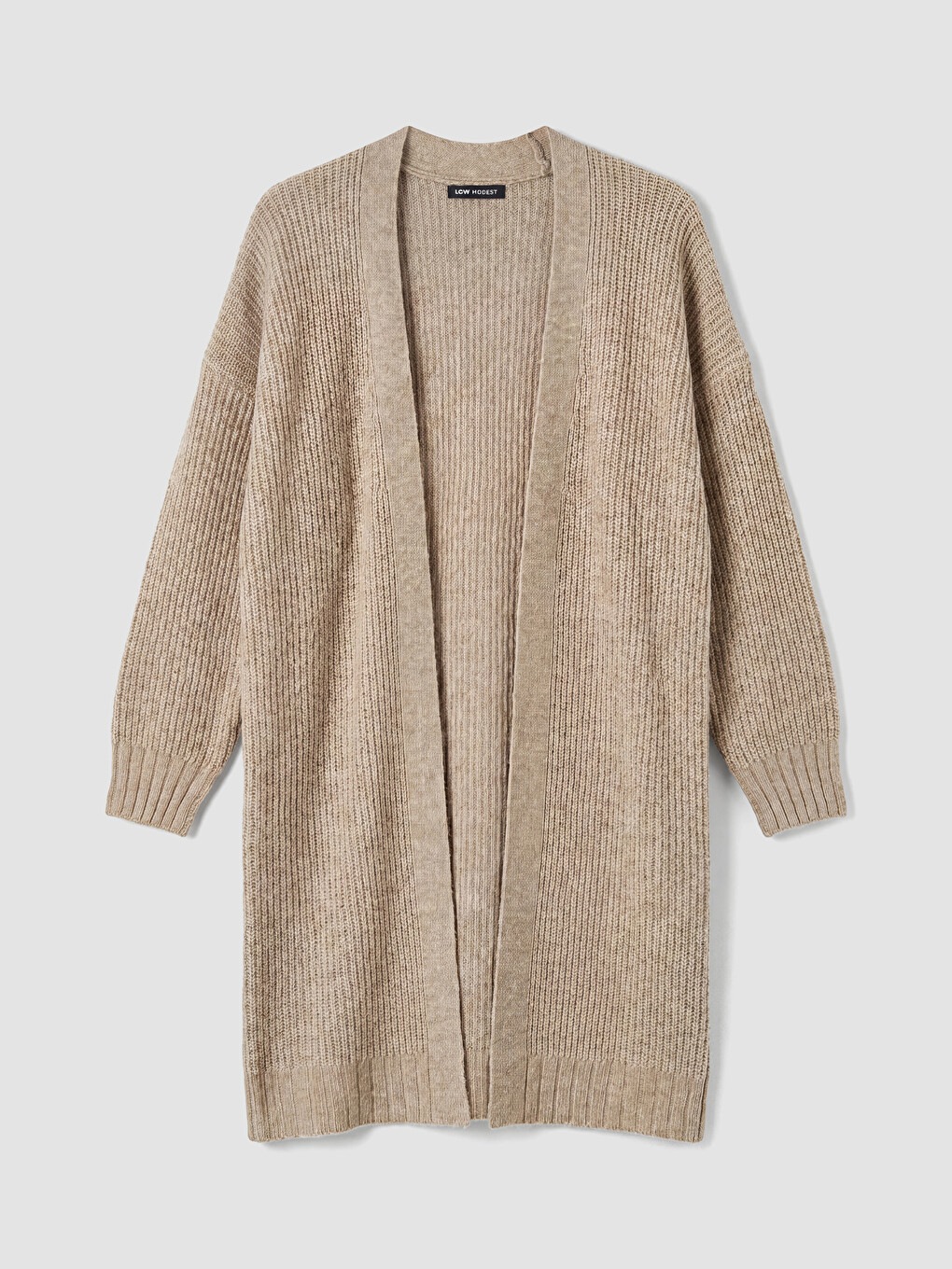 Cardigan Tricotat Oversize Cu Guler Șal Pentru Femei-4