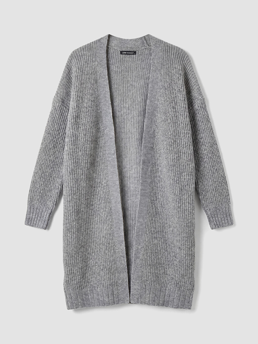 Cardigan Tricotat Oversize Cu Guler Șal Pentru Femei-4