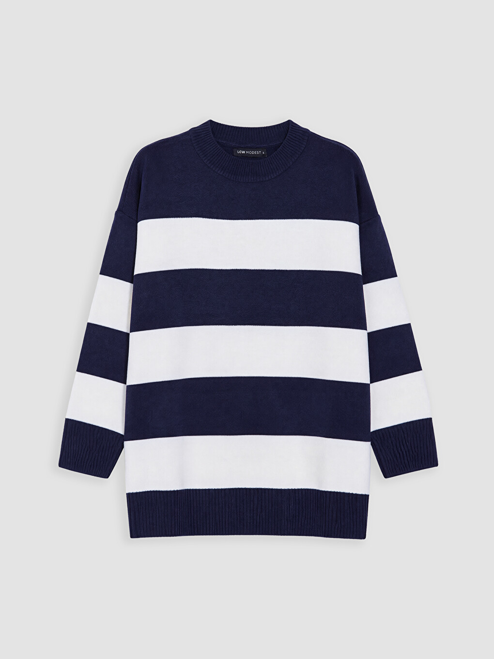 Oversize Striped Women's Knitwear Sweater-4