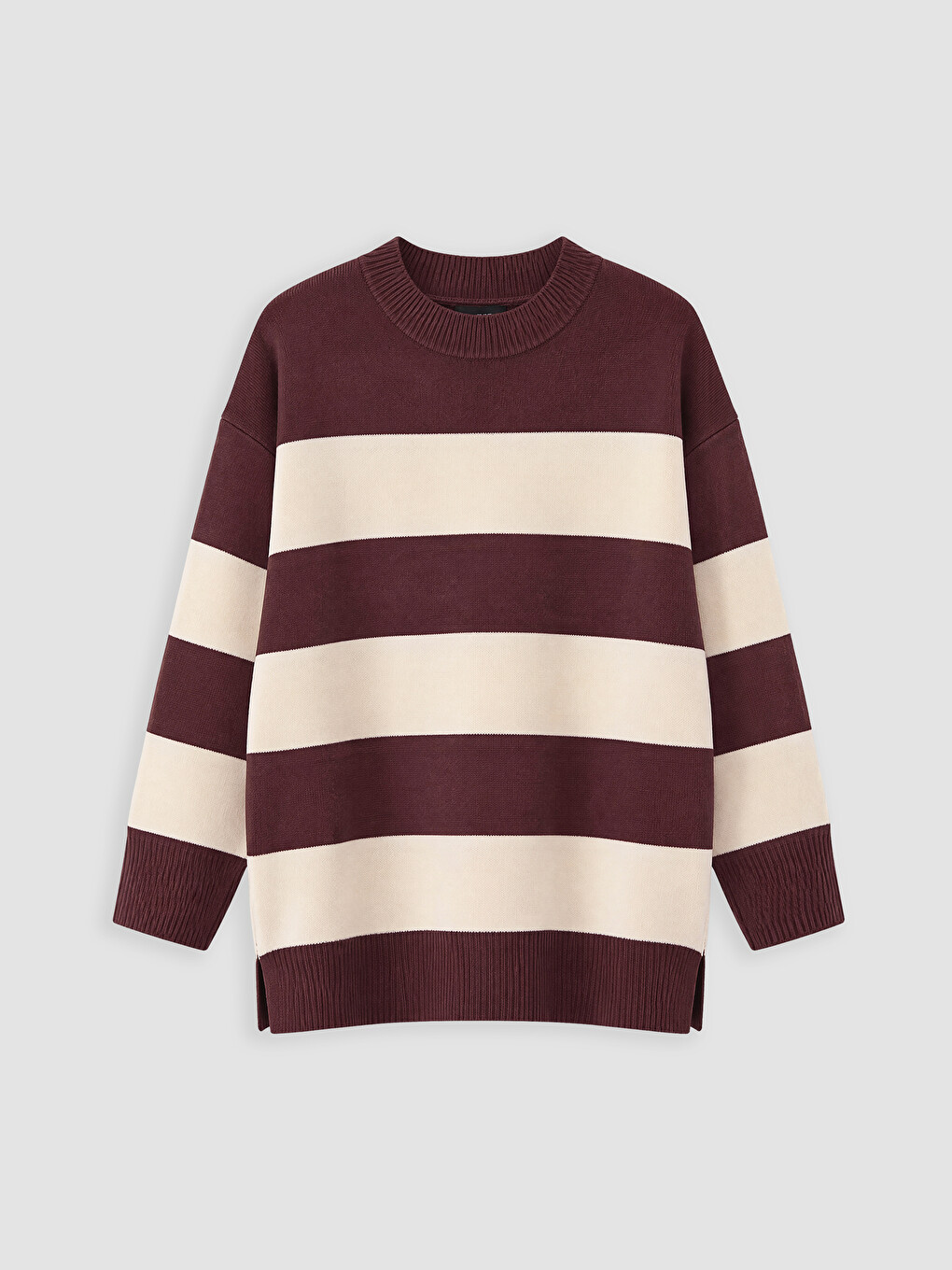 Oversize Striped Women's Knitwear Sweater-4