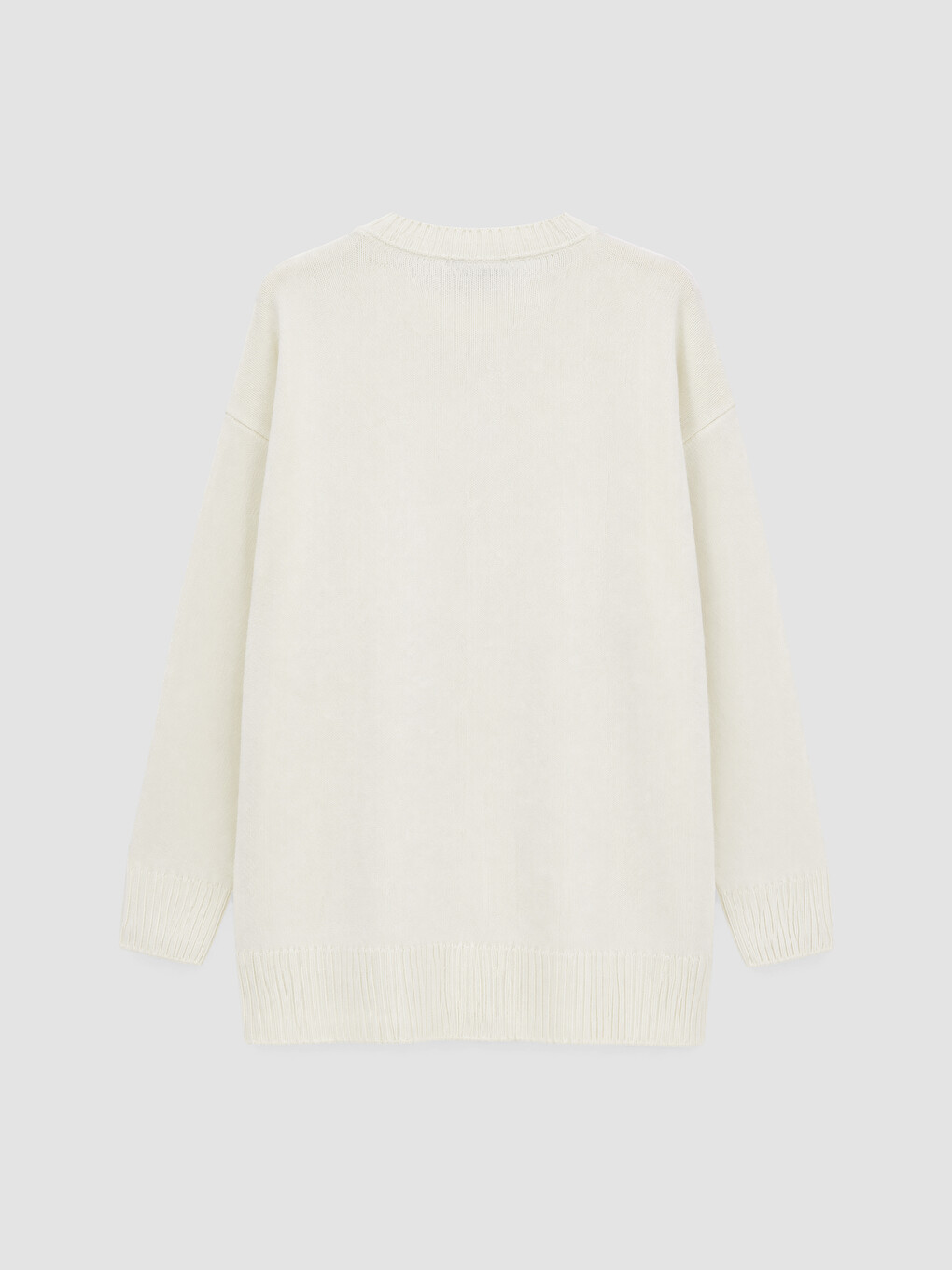 Crew Neck Embroidered Women's Knitwear Tunic-6