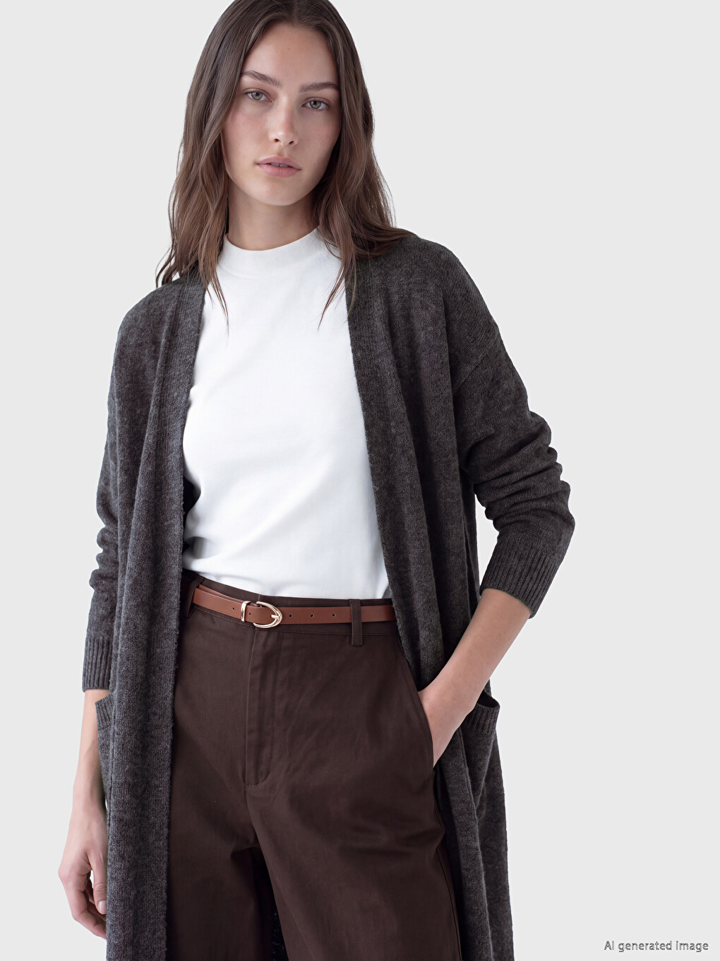 Shawl Collar Women's Knitwear Cardigan-1