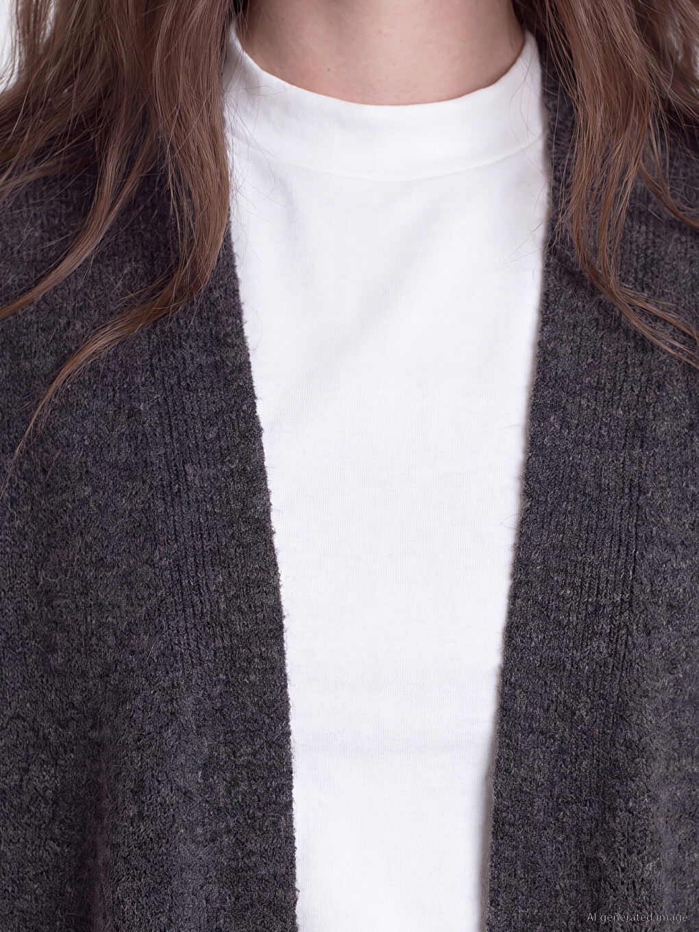 Shawl Collar Women's Knitwear Cardigan-2