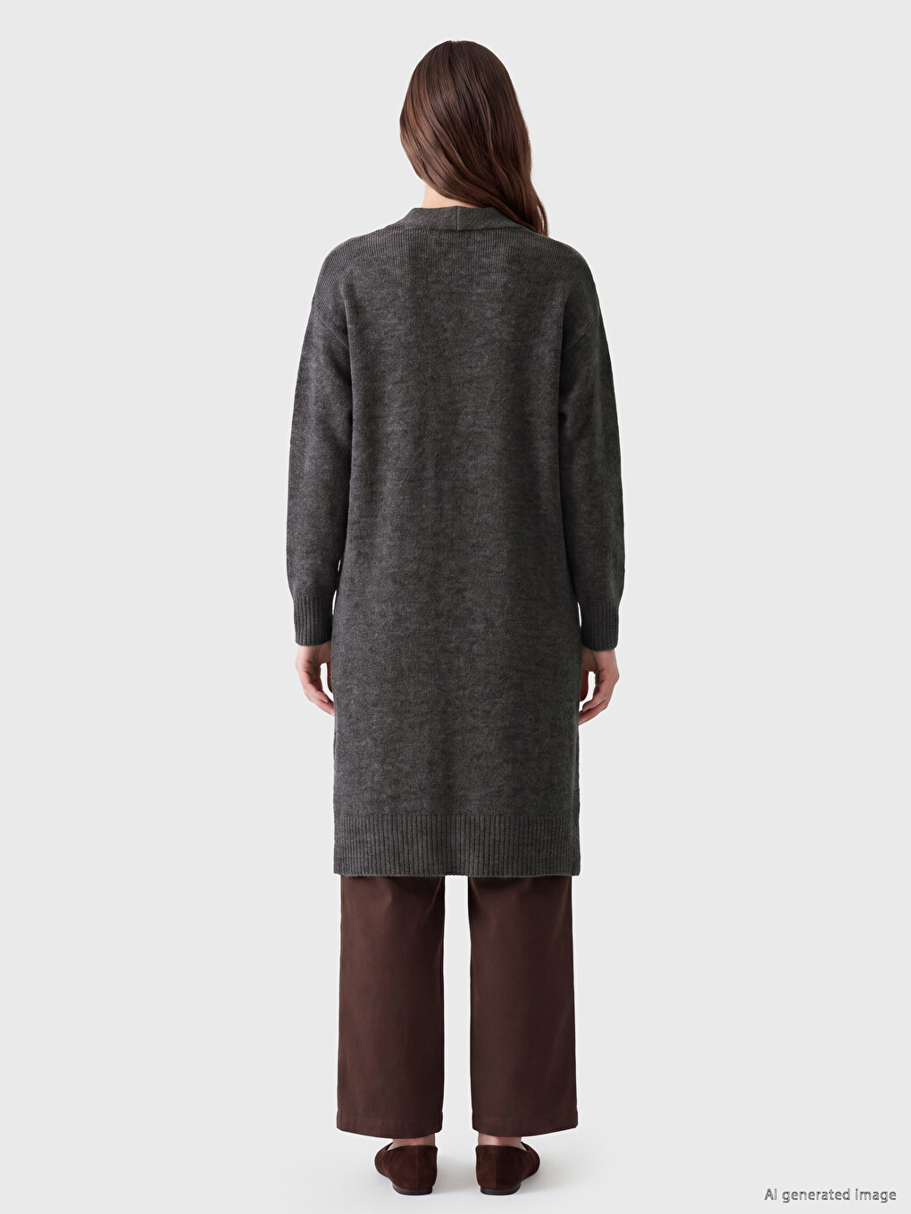 Shawl Collar Women's Knitwear Cardigan-3