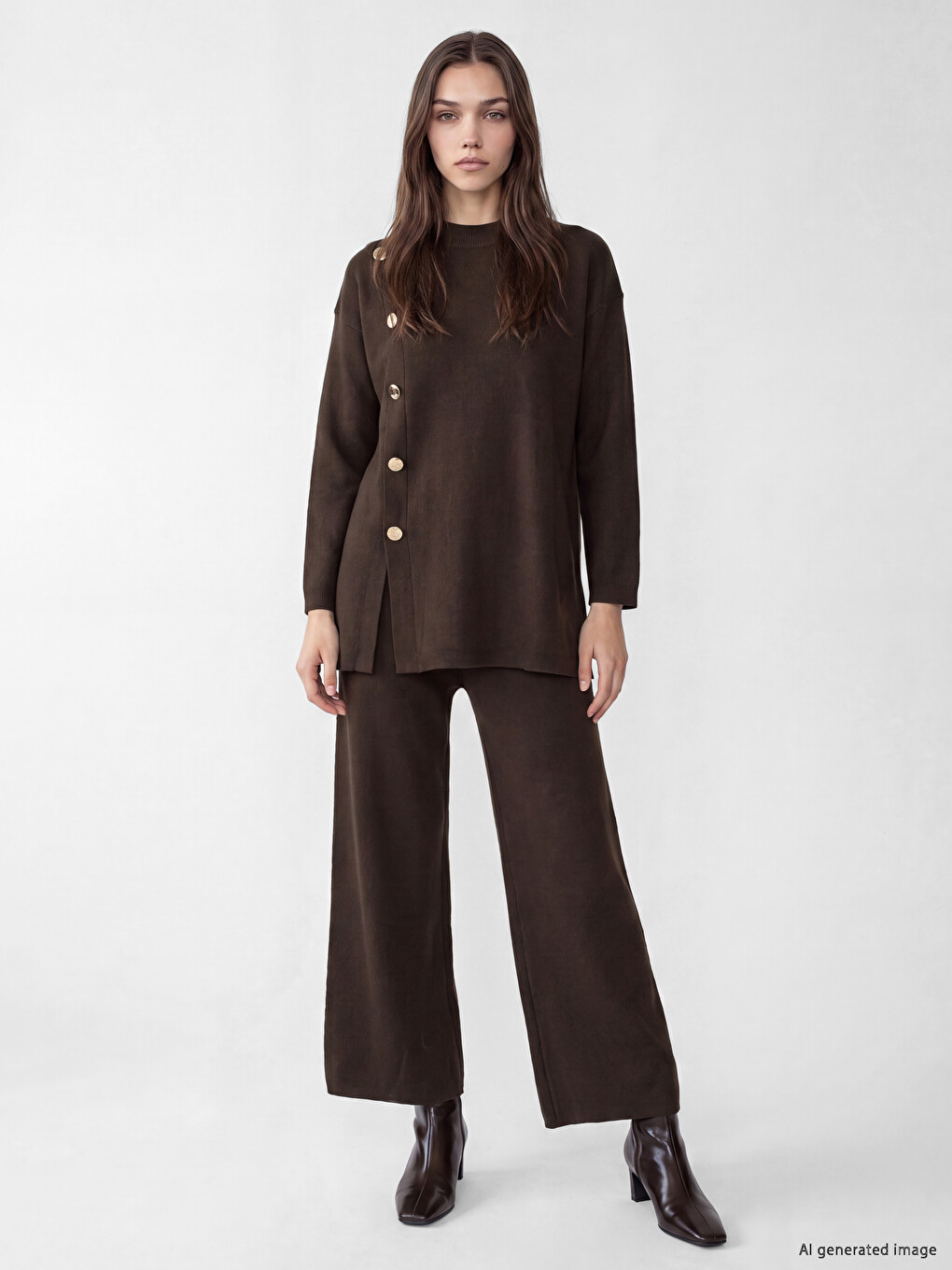 Oversize Fit Women's Knitwear Tunic-1
