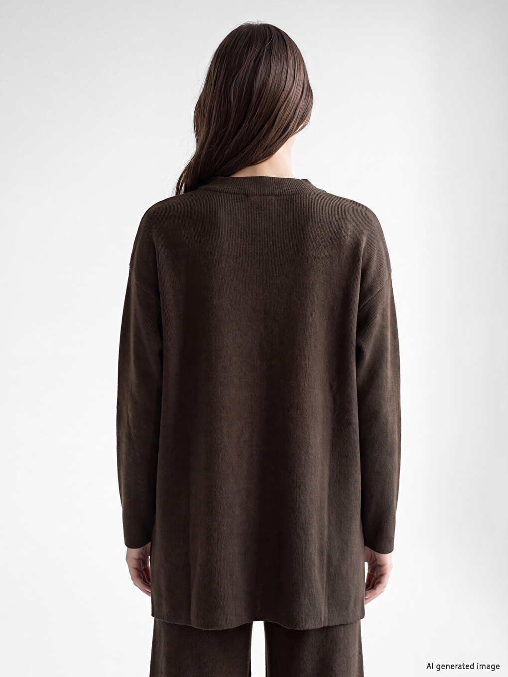 Oversize Fit Women's Knitwear Tunic-3