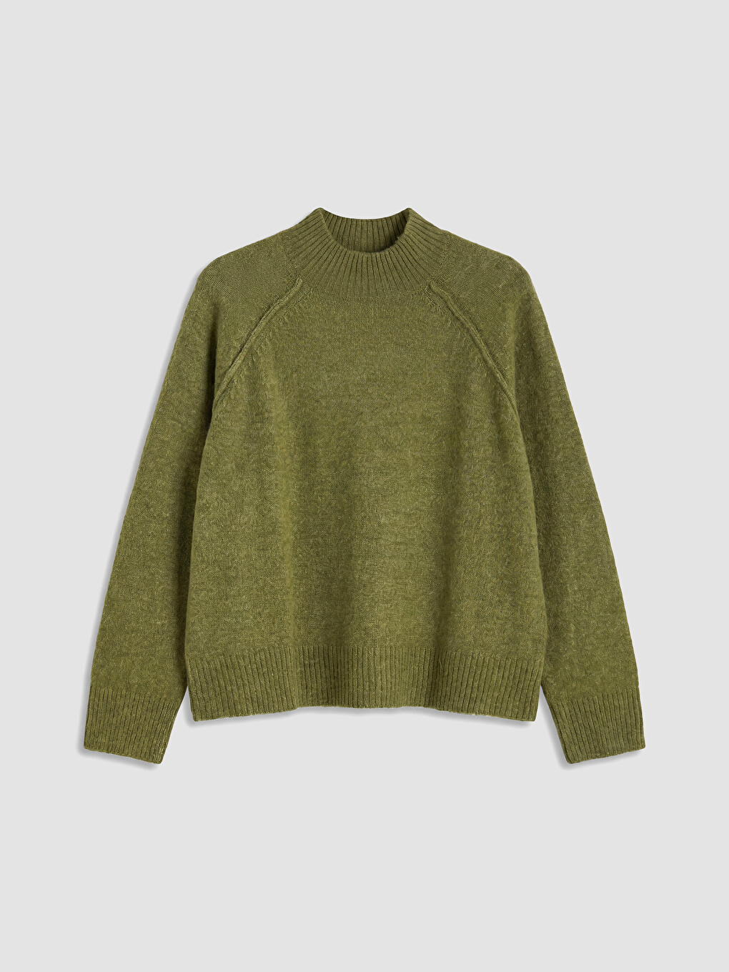 Mock Neck Women's Knitwear Sweater-4