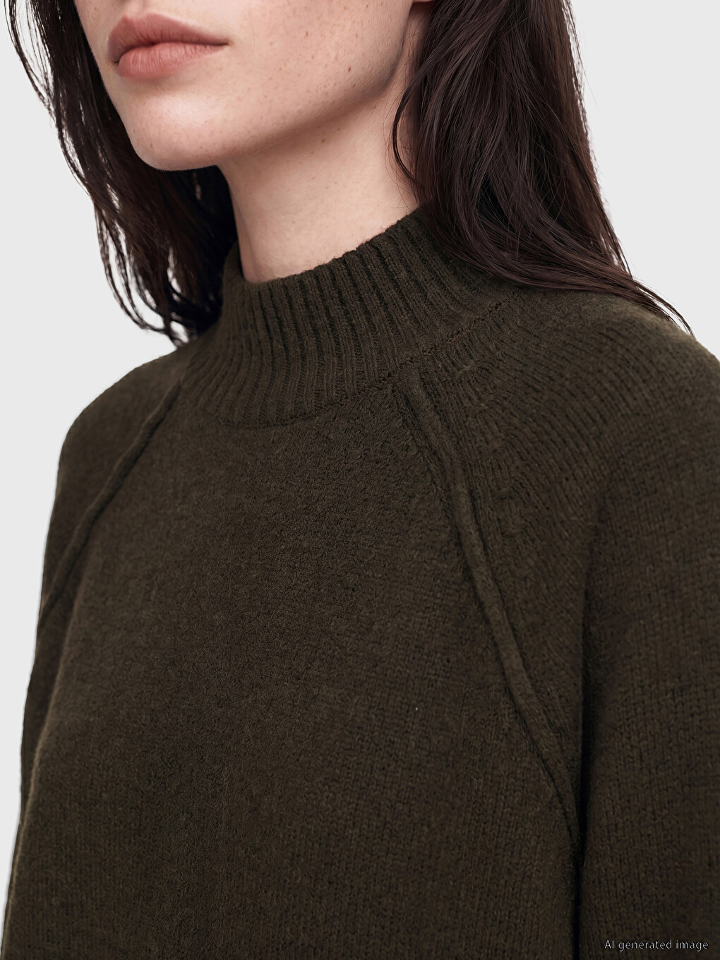 Crew Neck Women's Knitwear Sweater-2