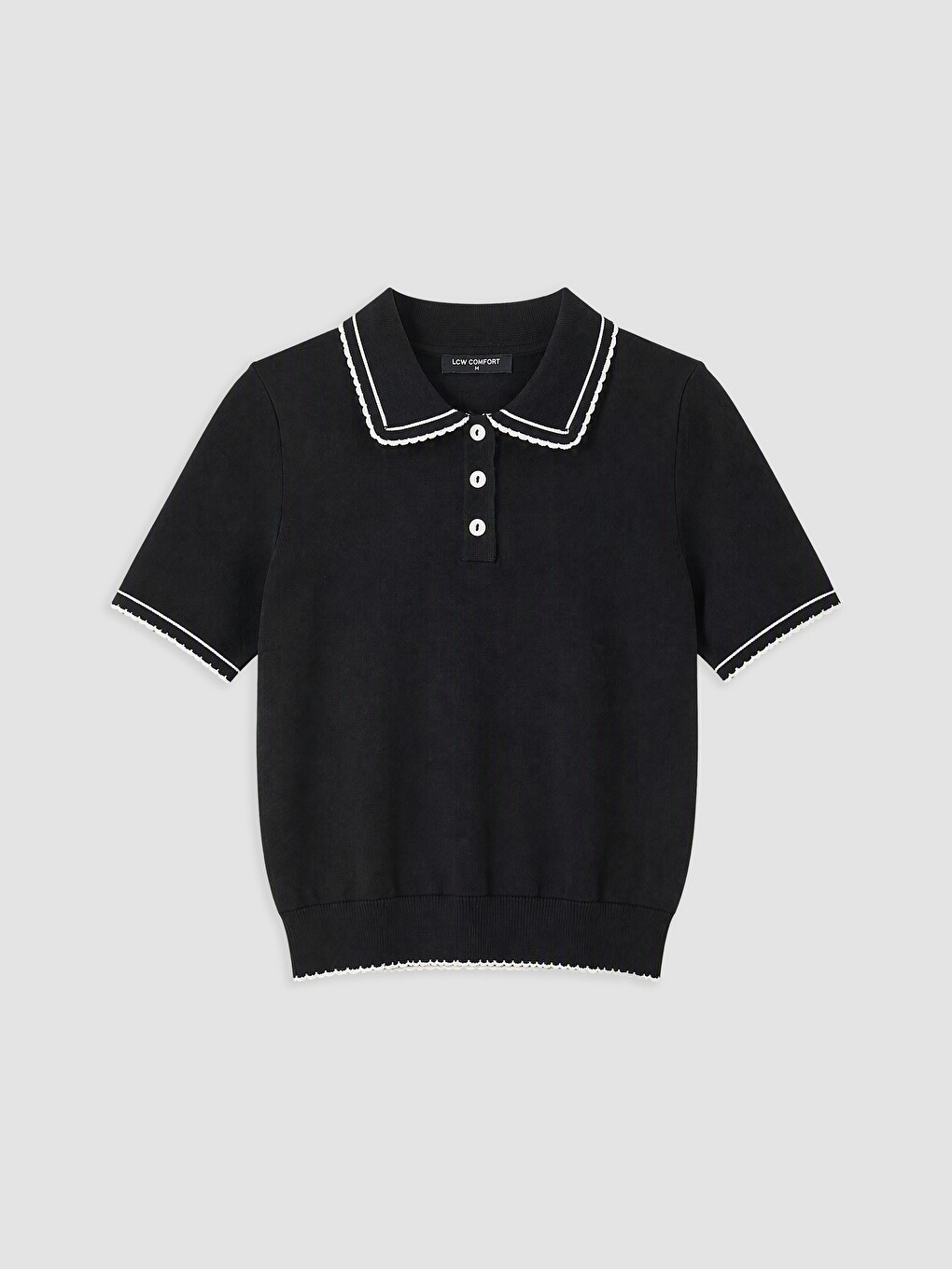 Polokragen Damen Strickpullover