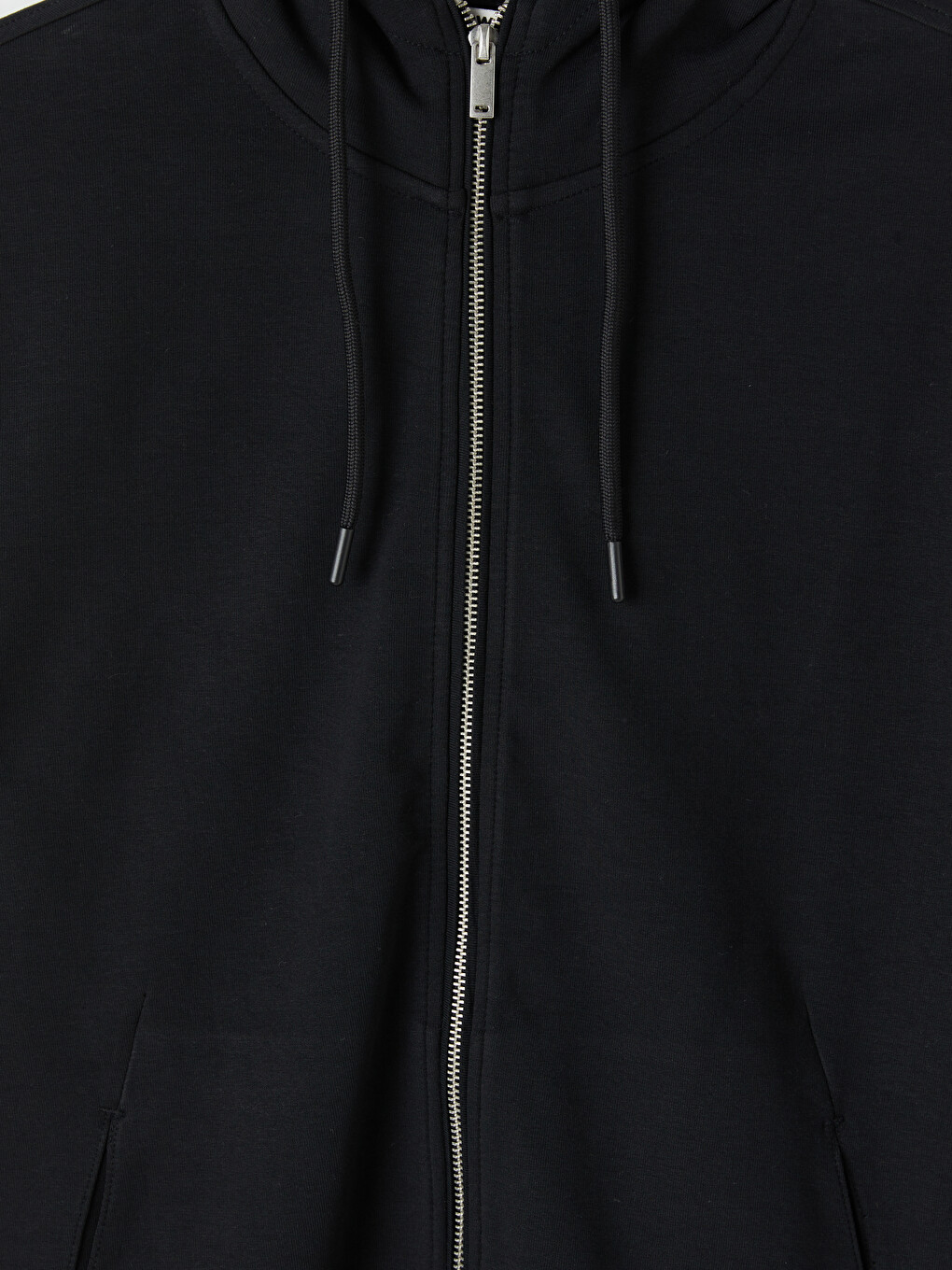 Kapüşonlu Fermuarlı Erkek Sweatshirt-1