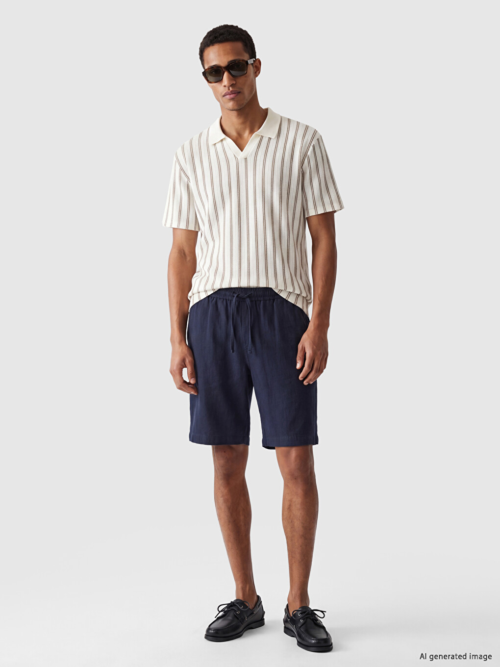 Man Beige T-shirt-1