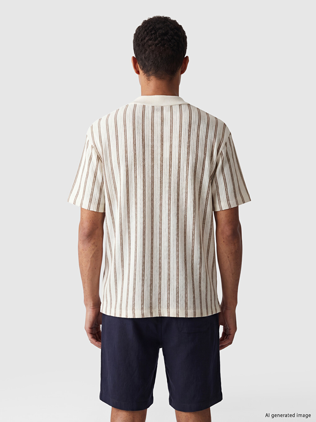 Man Beige T-shirt-3