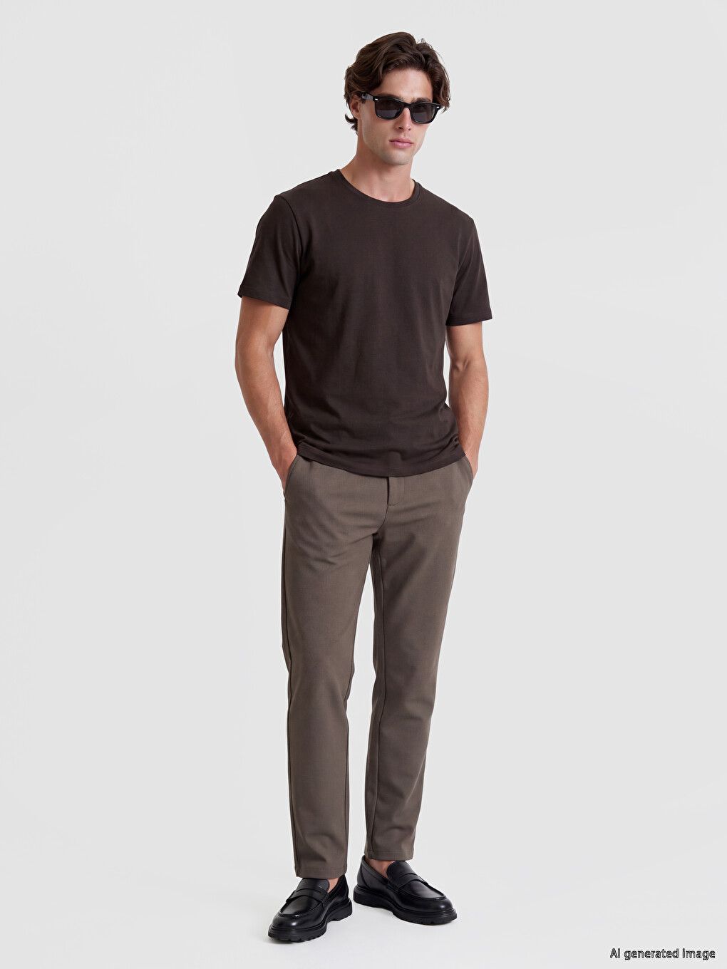 Crew Neck Interlock Men's T-shirt-1