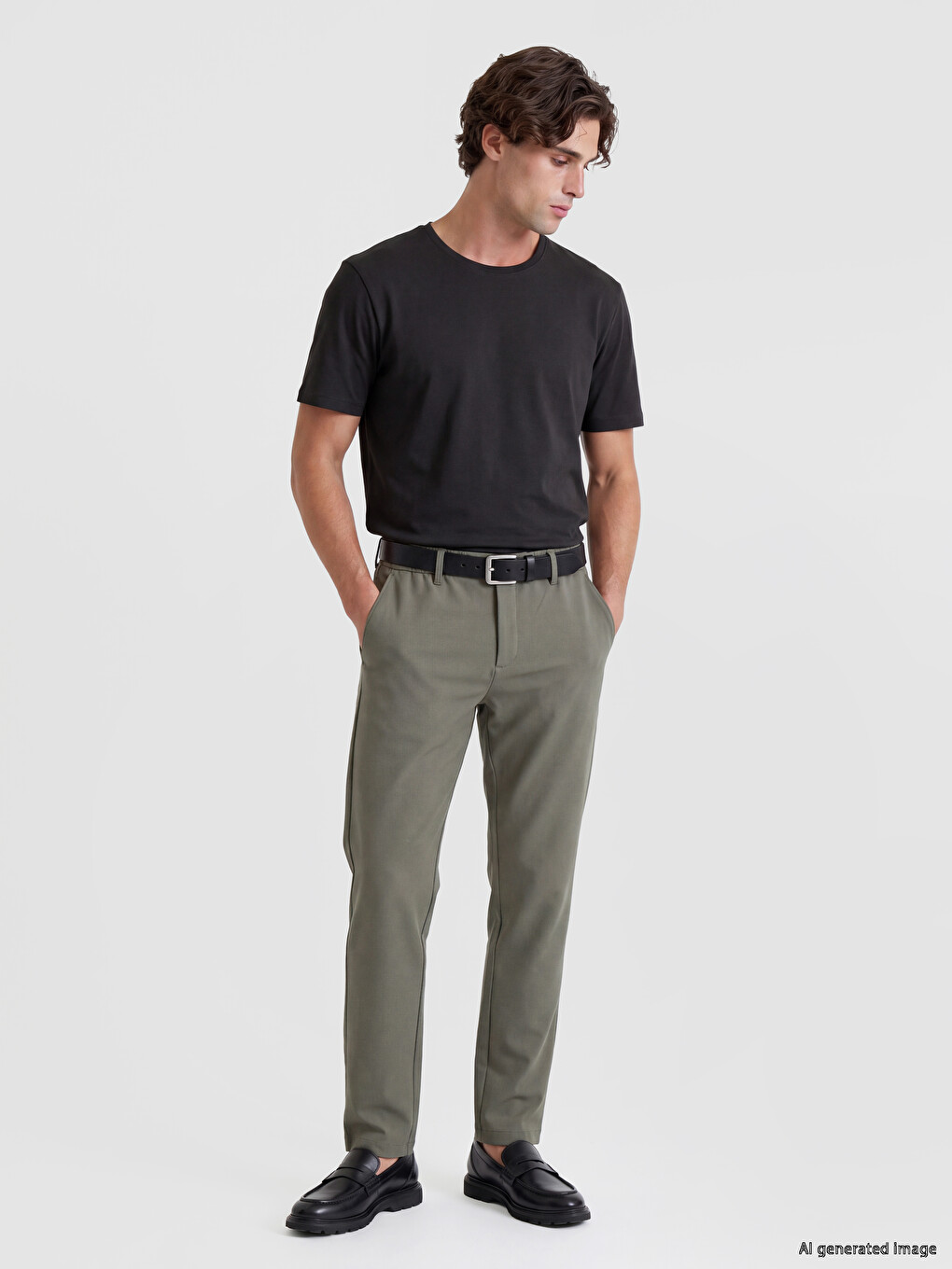 Crew Neck Interlock Men's T-shirt-1