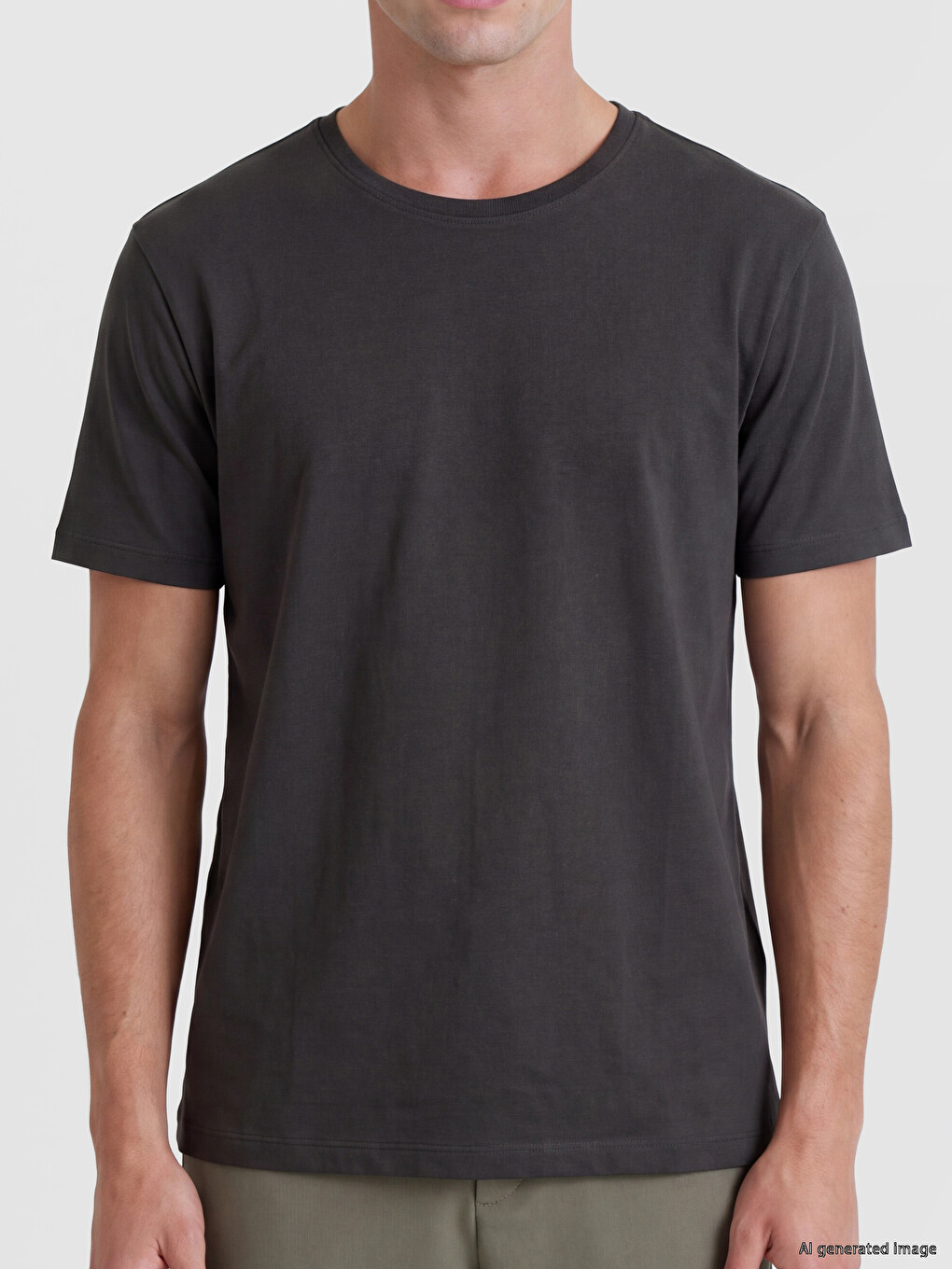Crew Neck Interlock Men's T-shirt-2