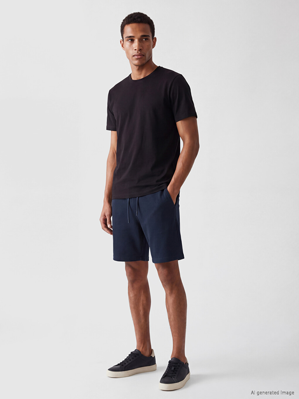 Crew Neck Interlock Men's T-shirt-1