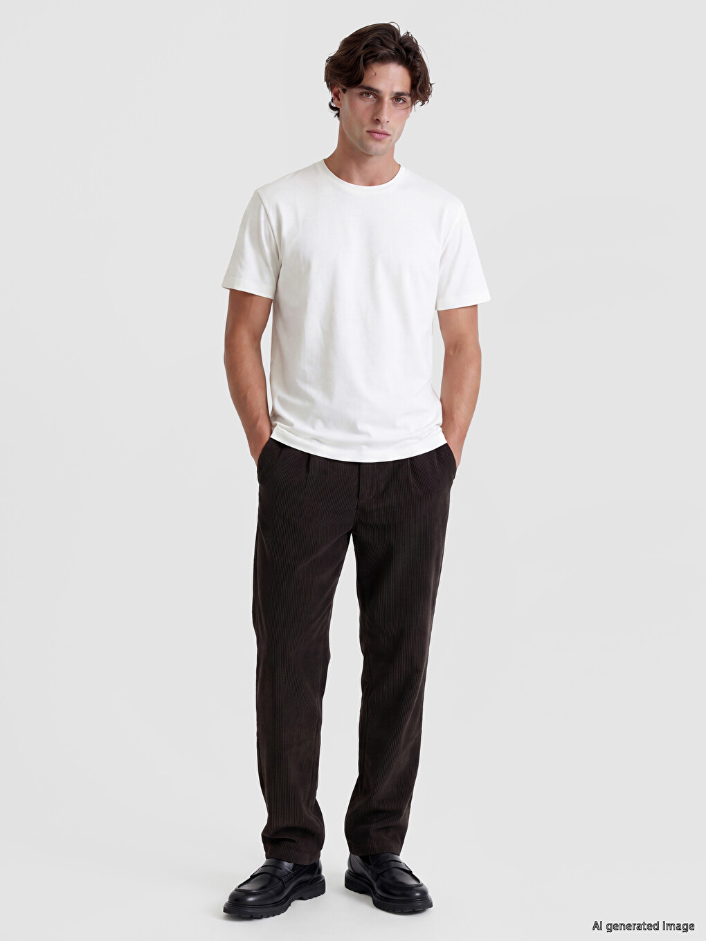 Crew Neck Interlock Men's T-shirt-1