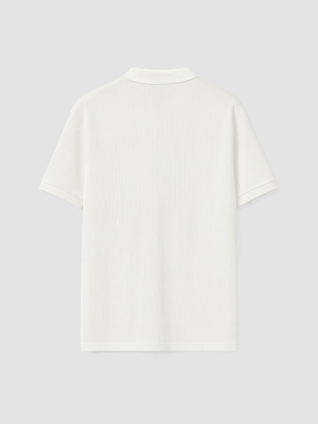 Polo Collar Ribbed Men's T-shirt-6