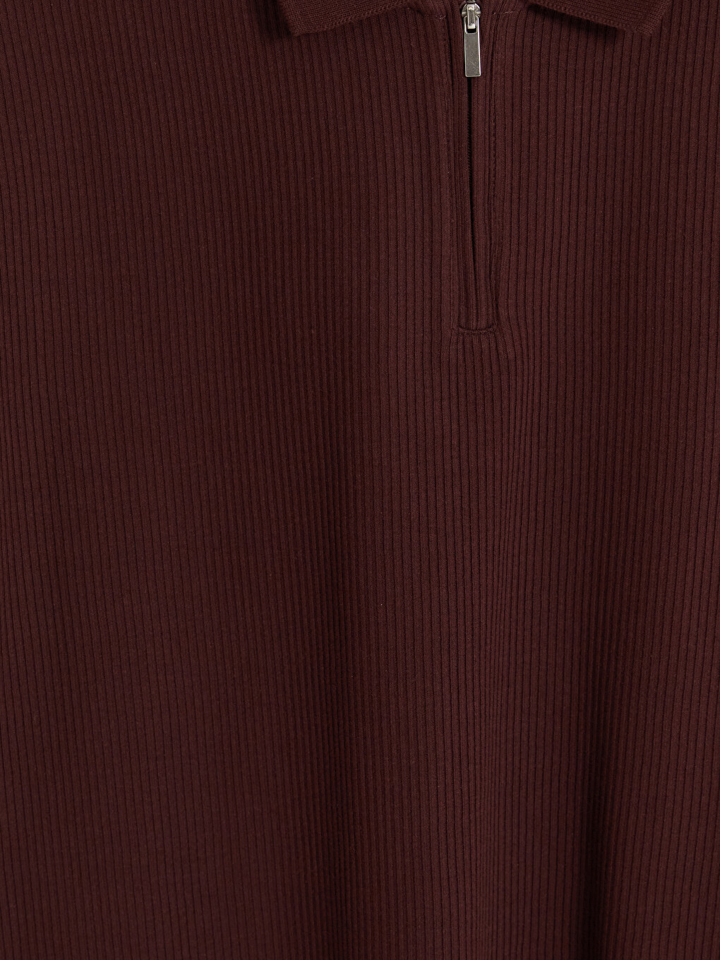 Polo Collar Ribbed Men's T-shirt-6