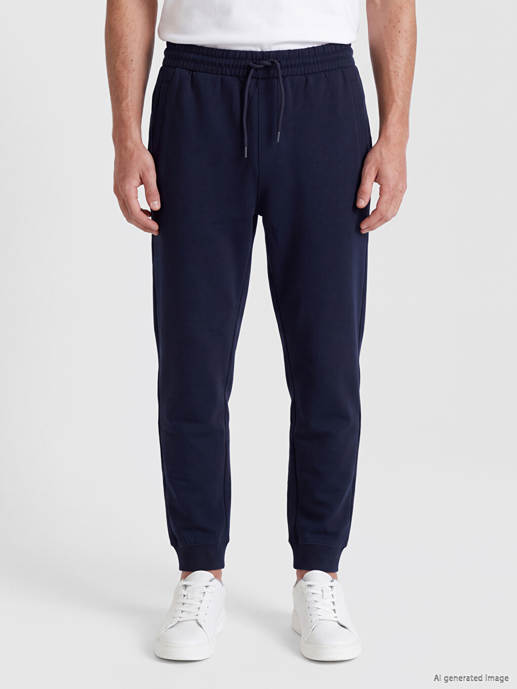 Man Navy Sweatpants-1