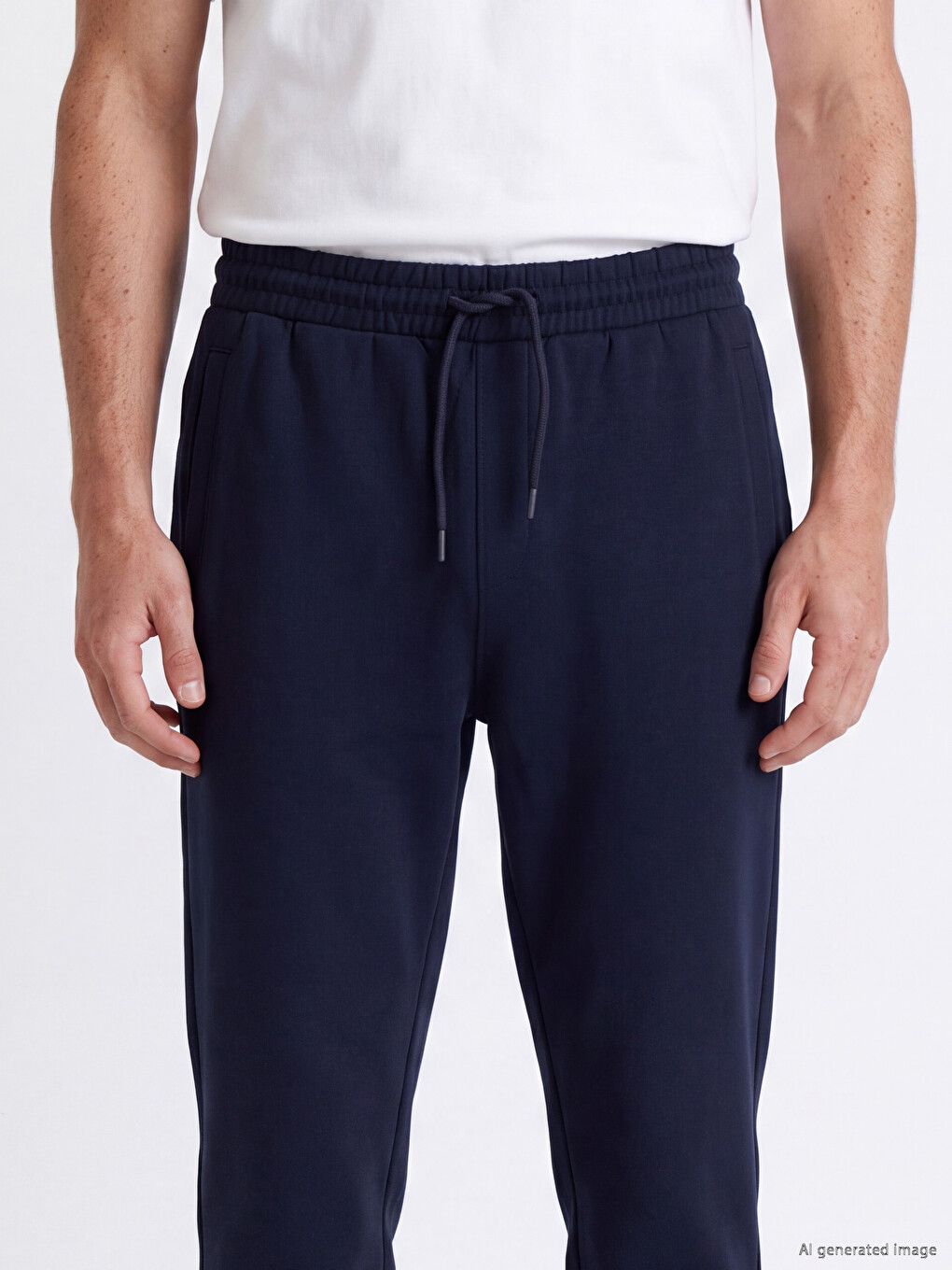 Man Navy Sweatpants-2