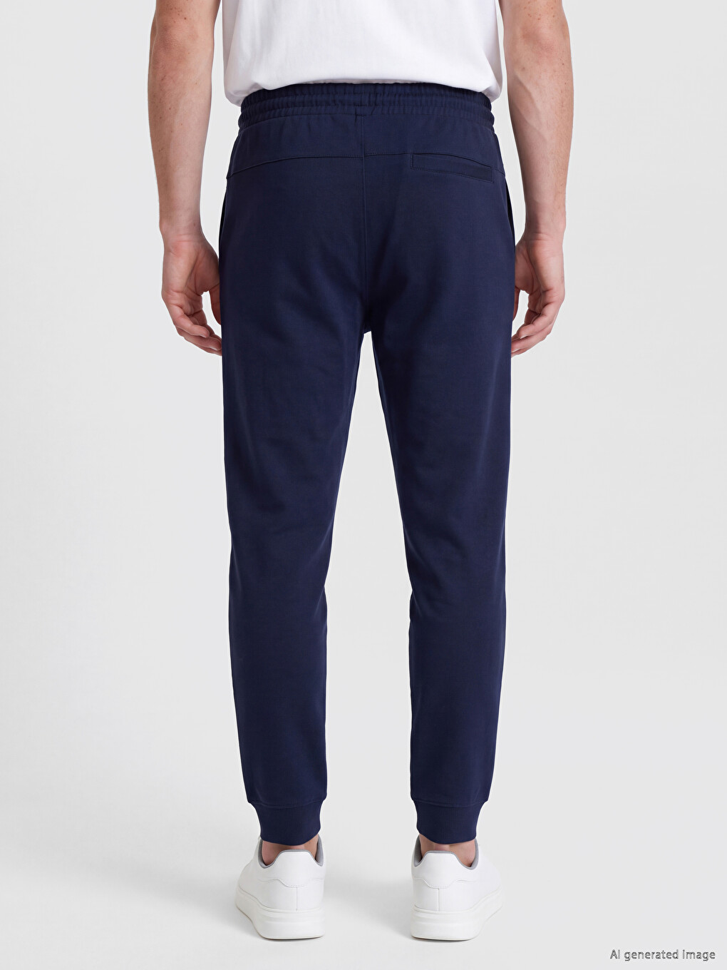 Man Navy Sweatpants-3