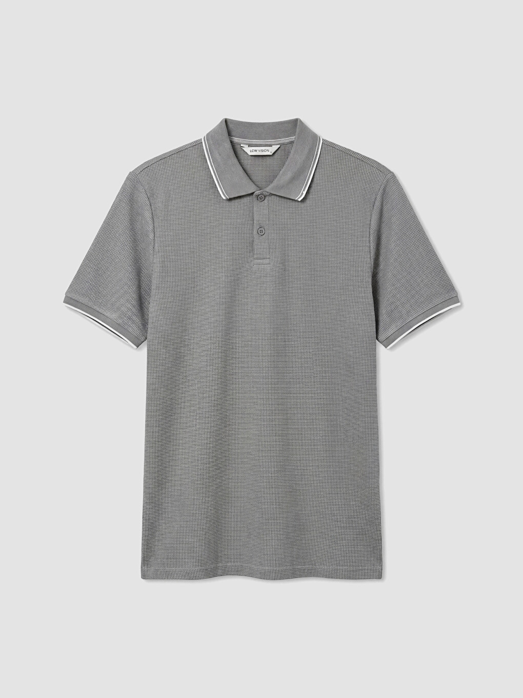 T-shirt À Col Polo Texturé Pour Homme-4