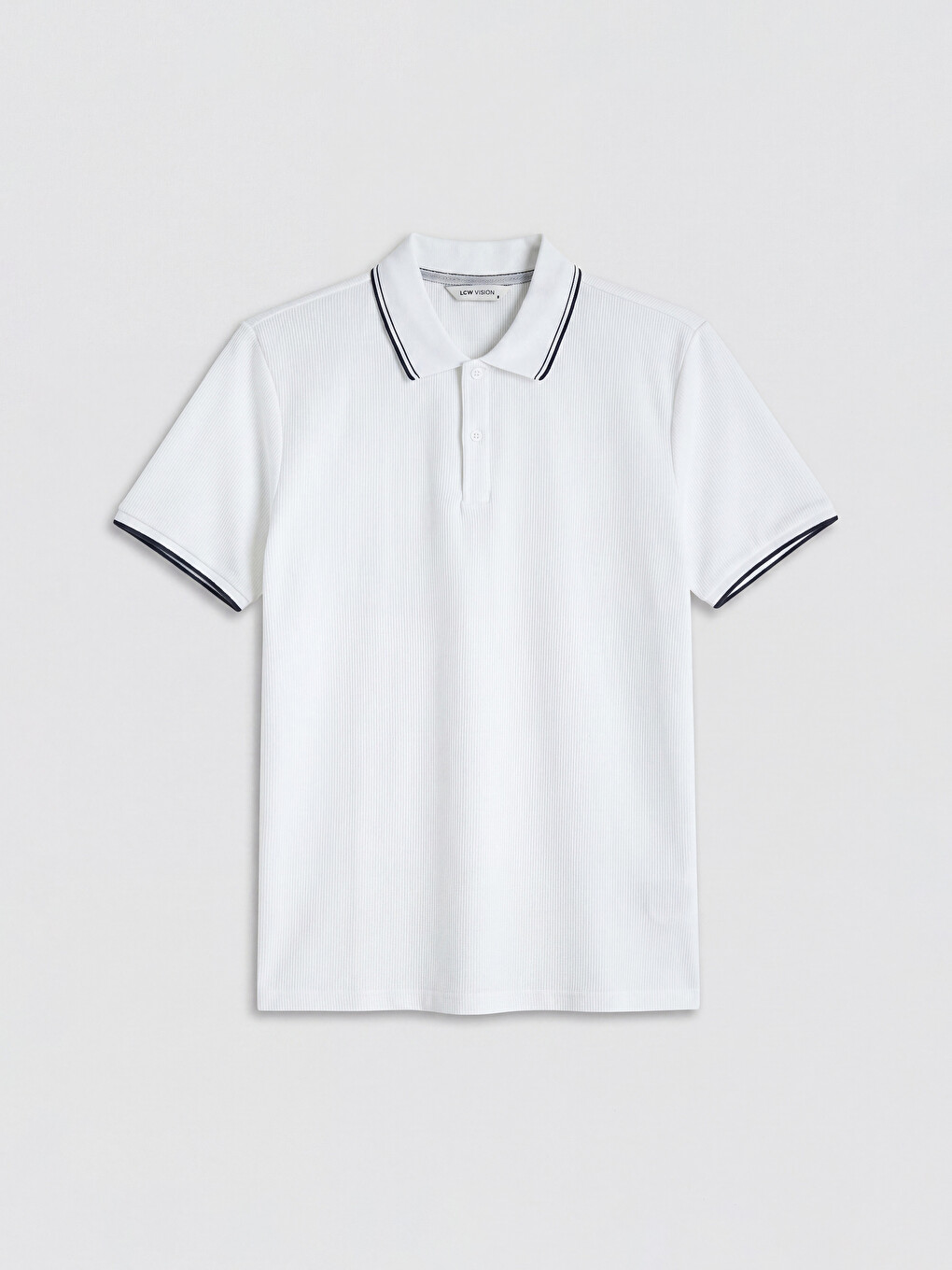 Polo Yaka Dokulu Erkek Tişört-3