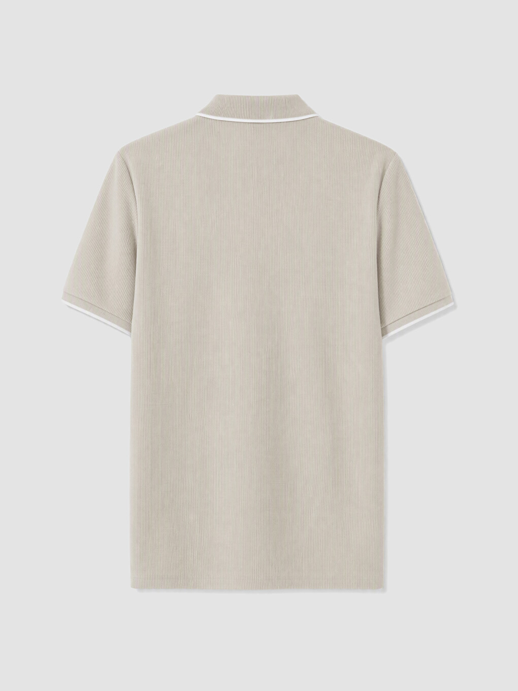 Polokragen Waffel Herren T-shirt-6