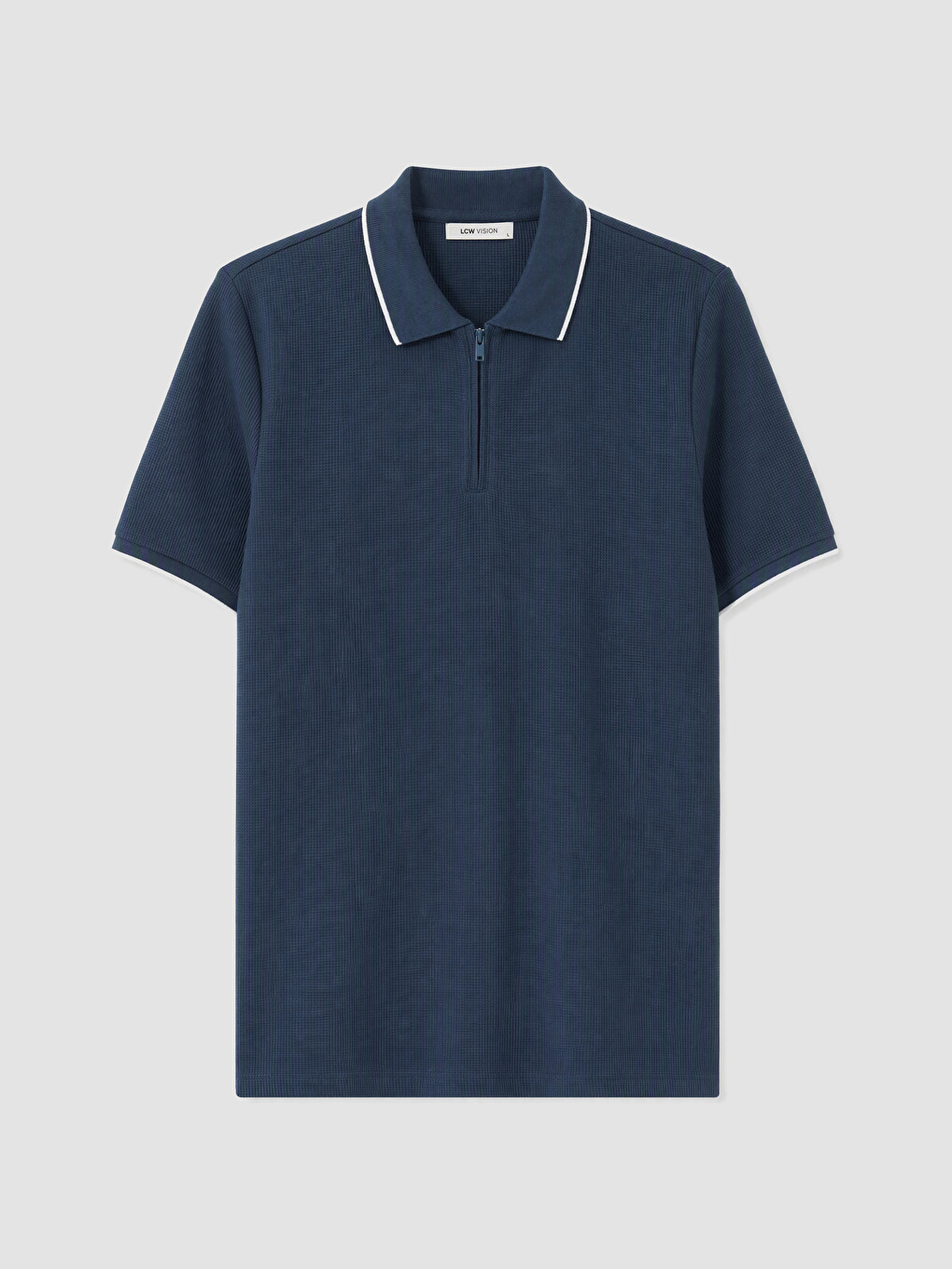 Polo Yaka Waffle Erkek Tişört