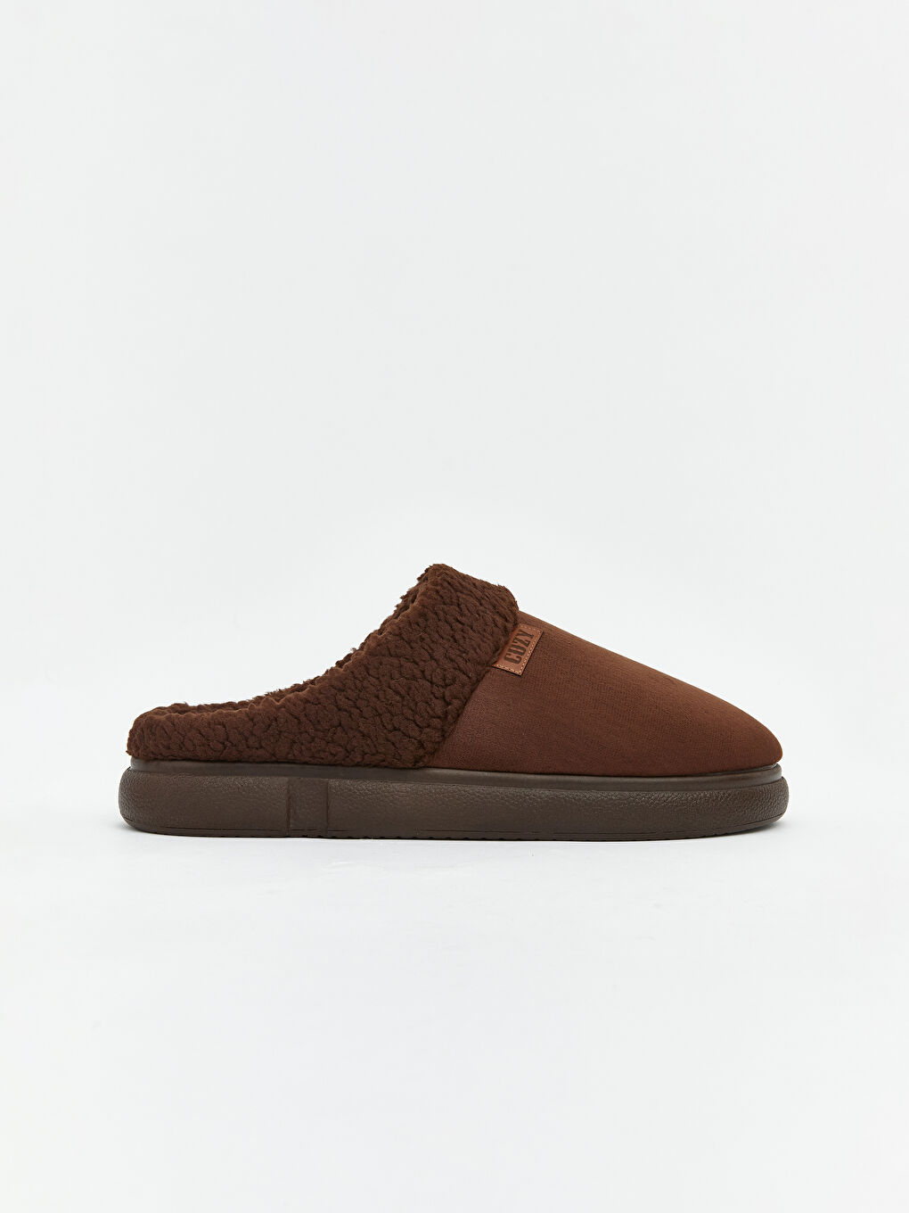 Kahverengi Süet Görünümlü Erkek Ev Terliği-1