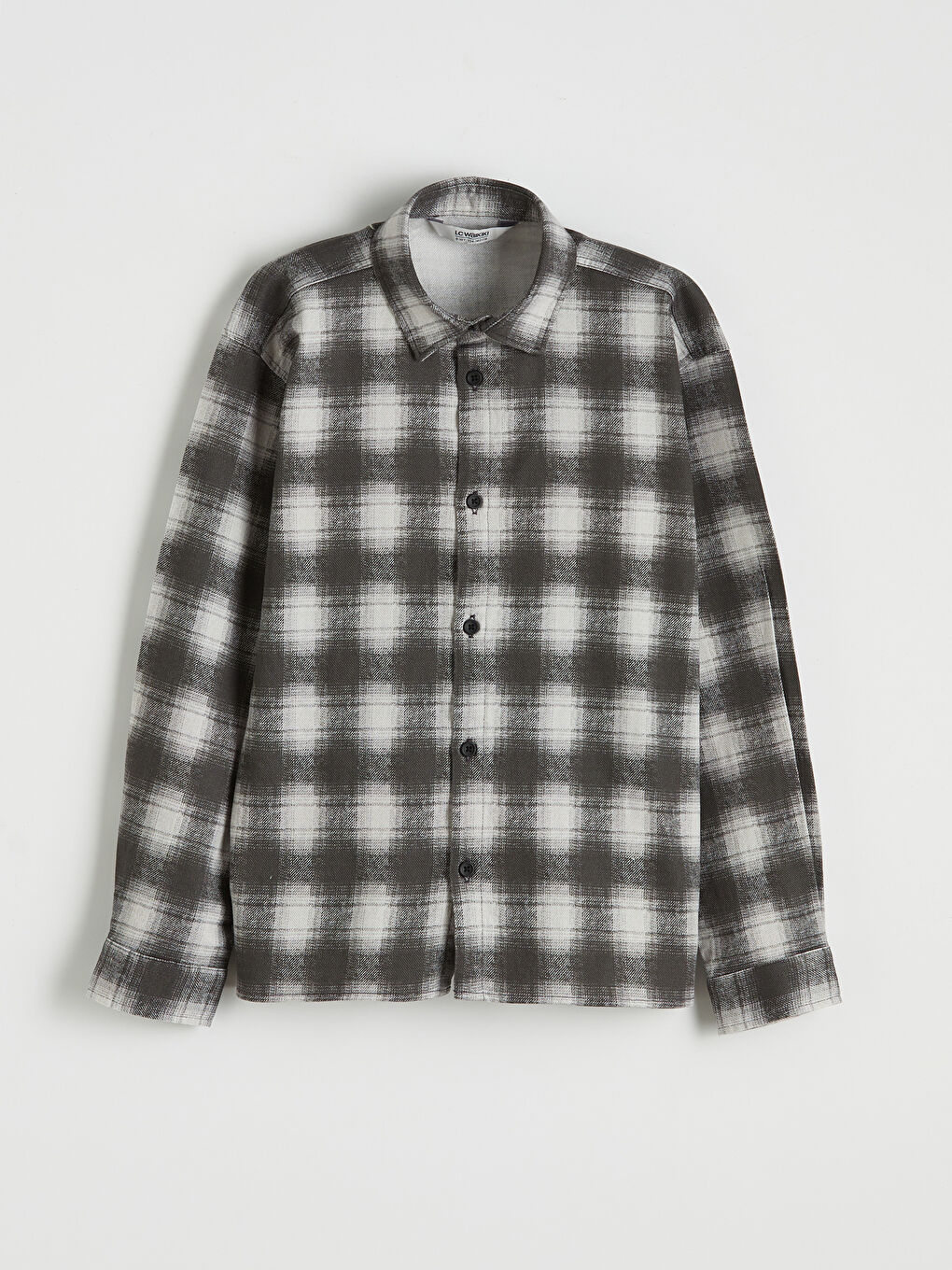 Siyah Uzun Kollu Ekose Erkek Çocuk Gömlek