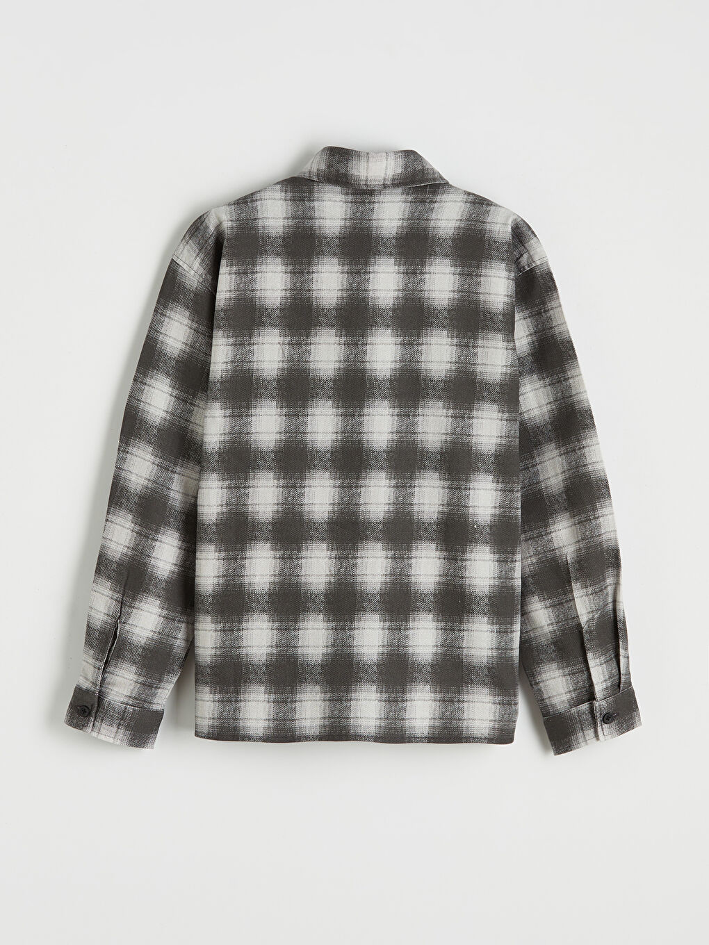 Siyah Uzun Kollu Ekose Erkek Çocuk Gömlek-1