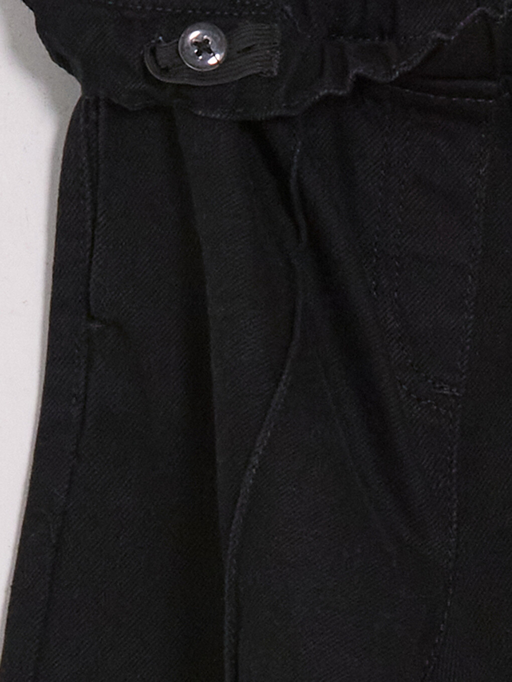 Siyah Wideleg Kız Çocuk Jean Pantolon-2