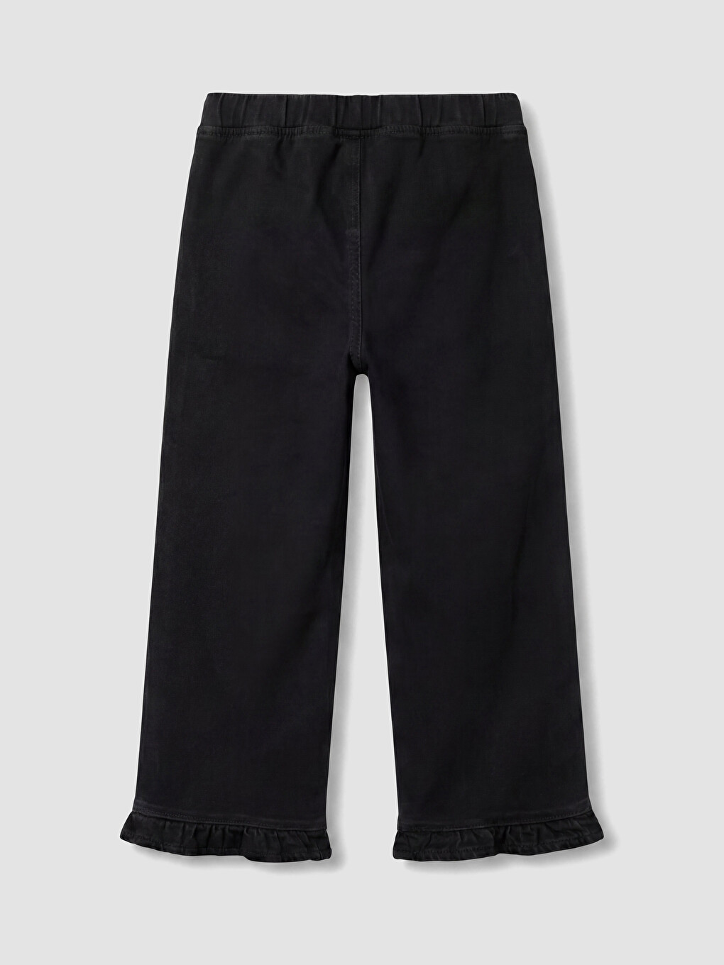 Siyah Wideleg Kız Çocuk Jean Pantolon-3