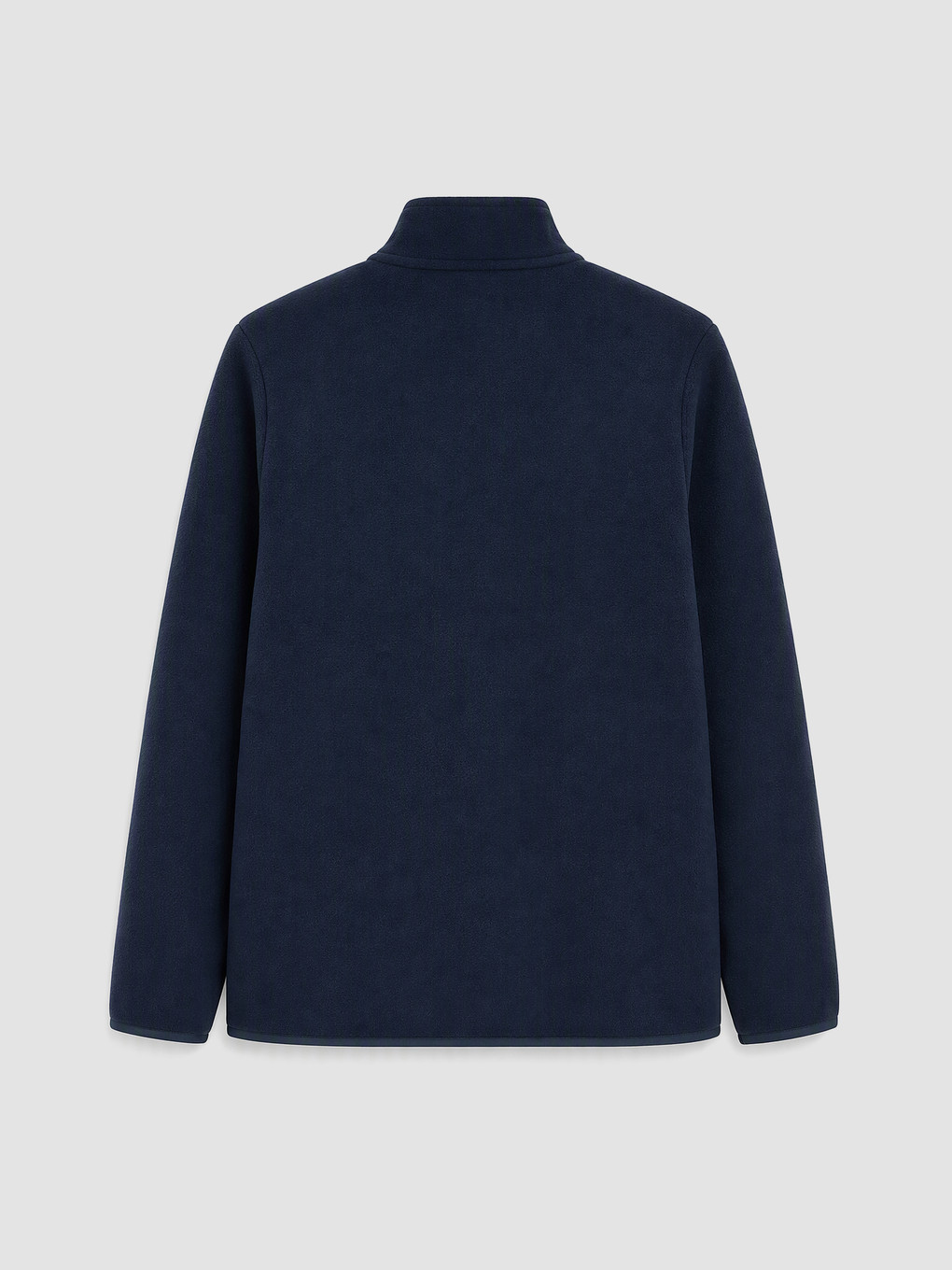Petrol Dik Yaka Erkek Fermuarlı Sweatshirt-2